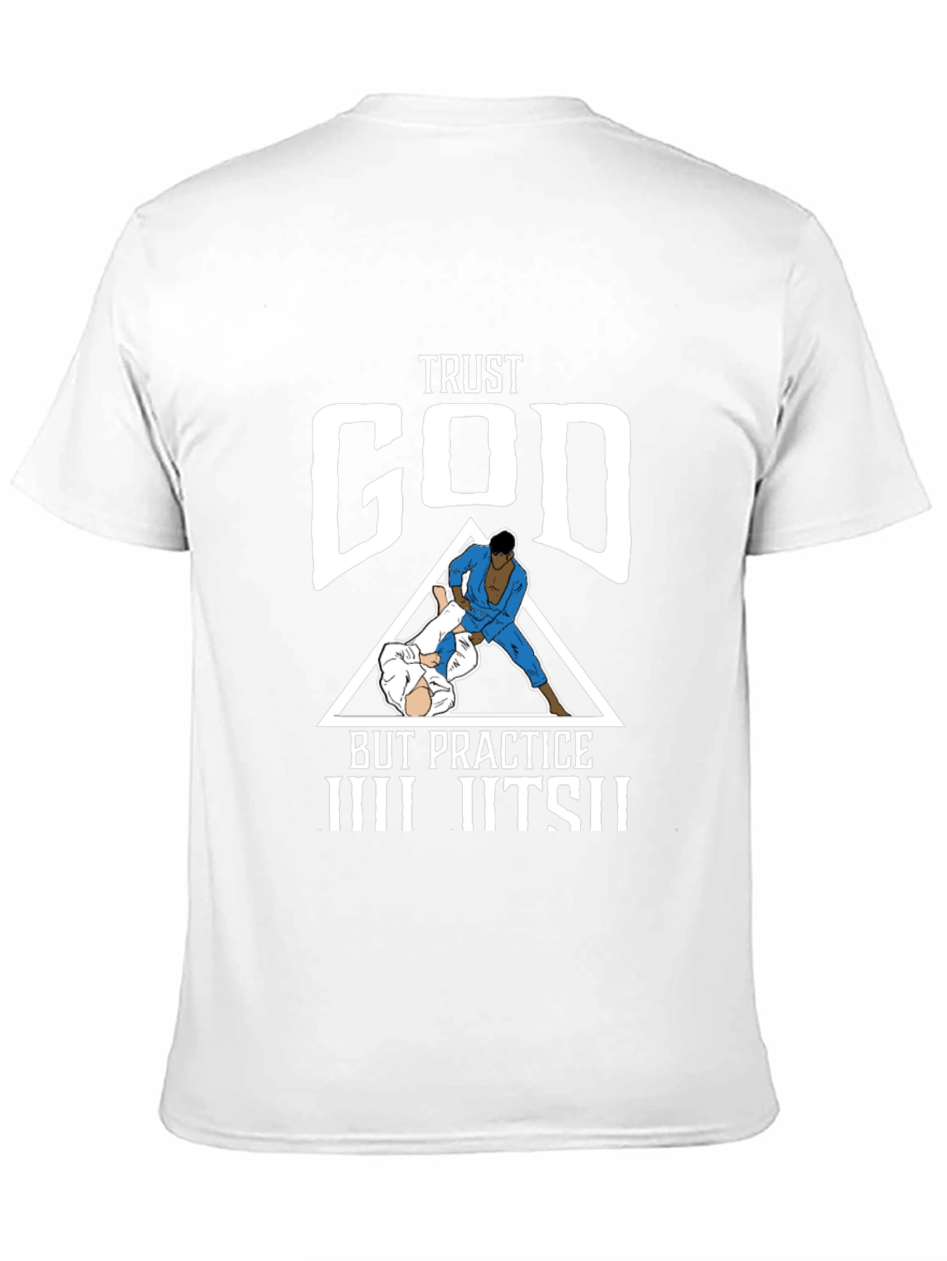 Trust God Practice Jiu Jitsu Graphic Tee