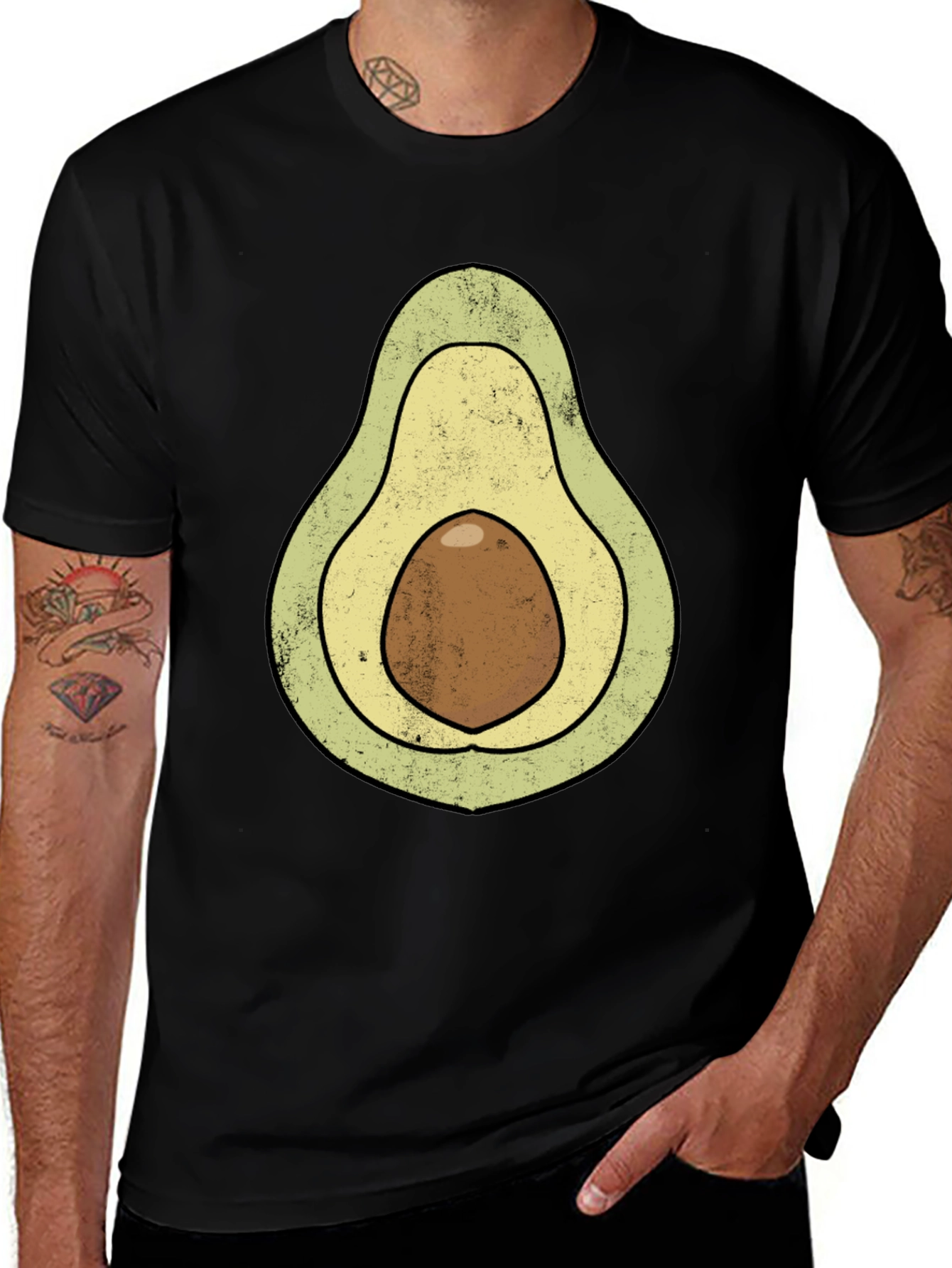 Avocado Graphic T-Shirt - Novelty Food Tee