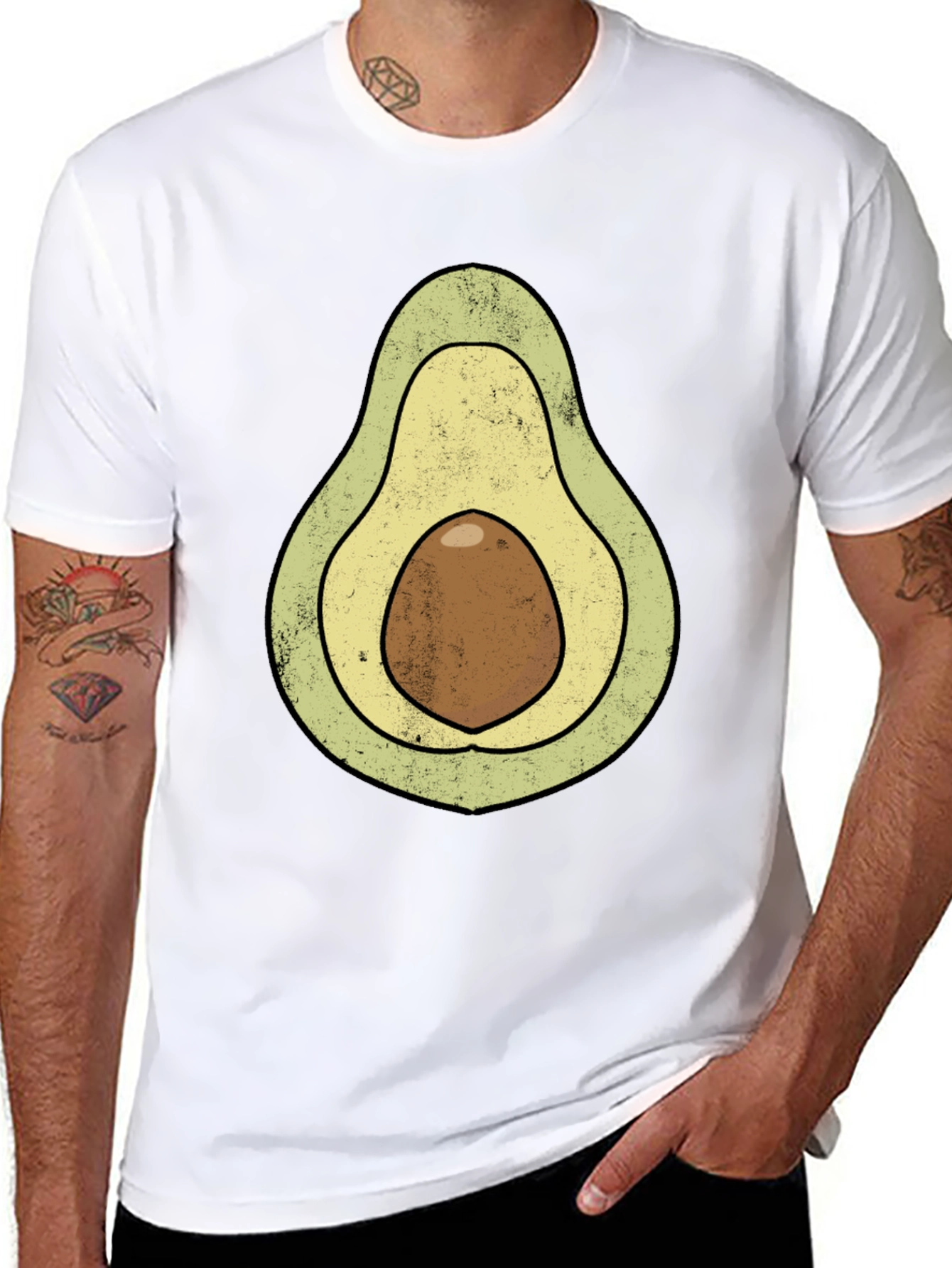 Avocado Graphic T-Shirt - Novelty Food Tee