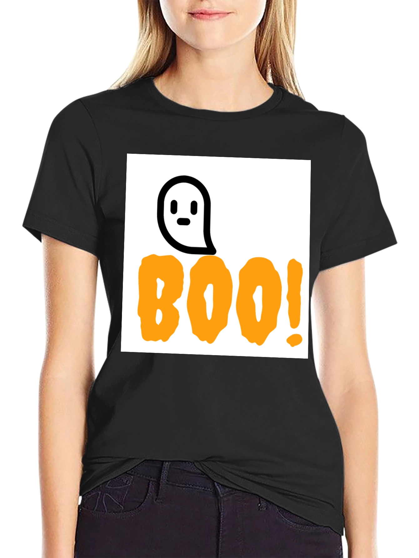 Boo! Halloween T-Shirt - Ghost Design