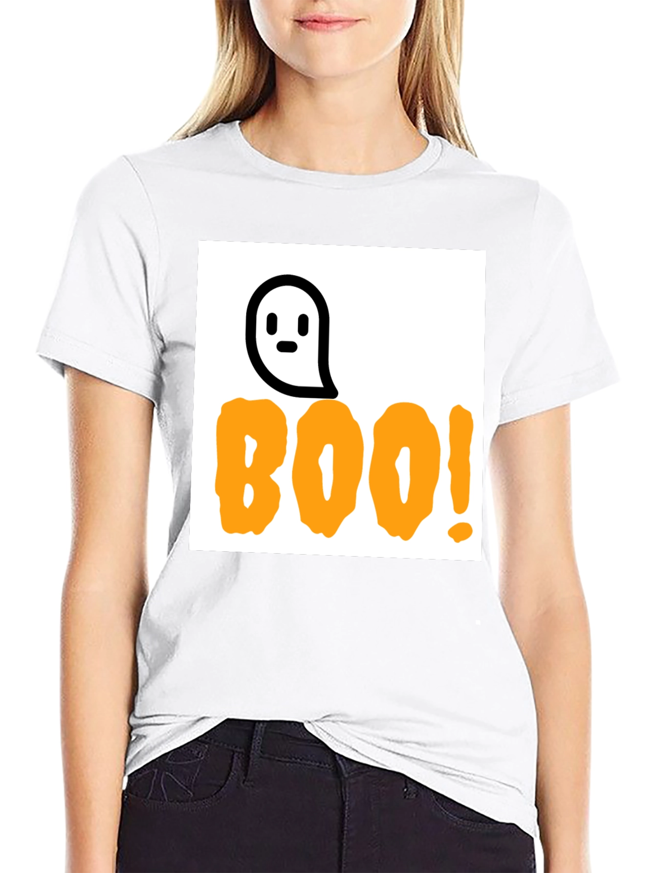 Boo! Halloween T-Shirt - Ghost Design