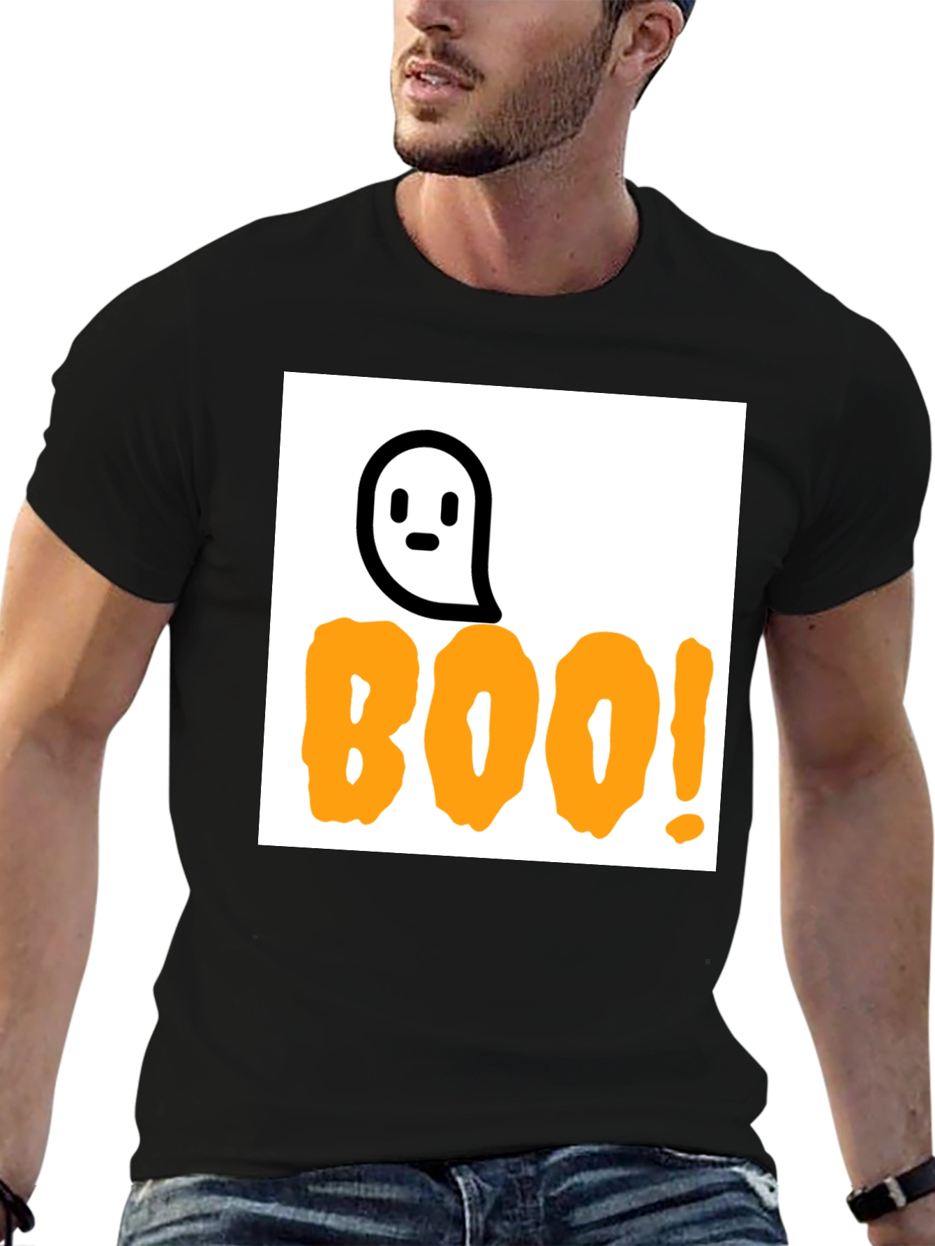 Boo! Halloween T-Shirt - Ghost Design