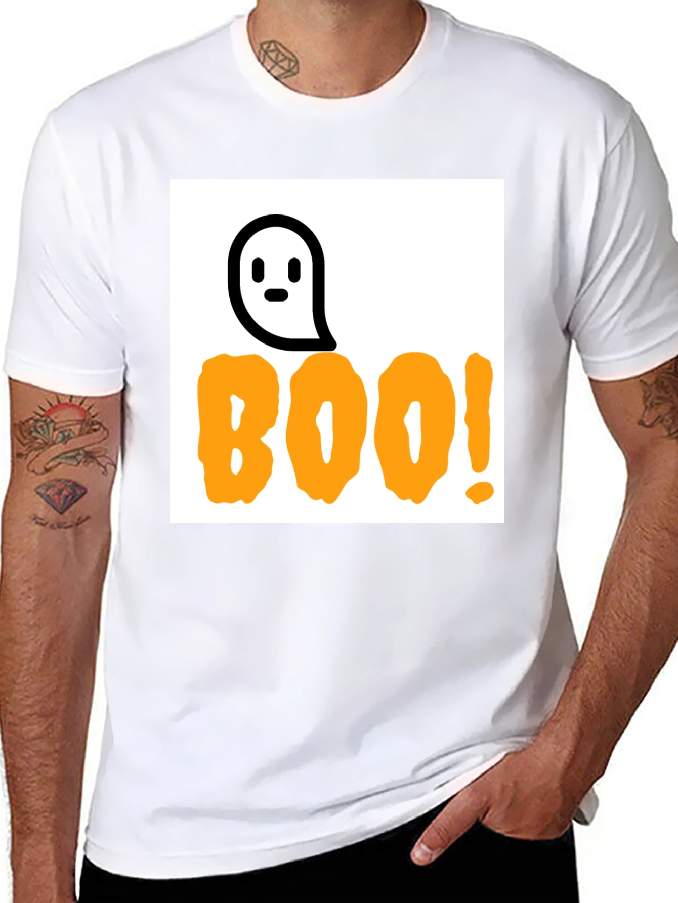 Boo! Halloween T-Shirt - Ghost Design
