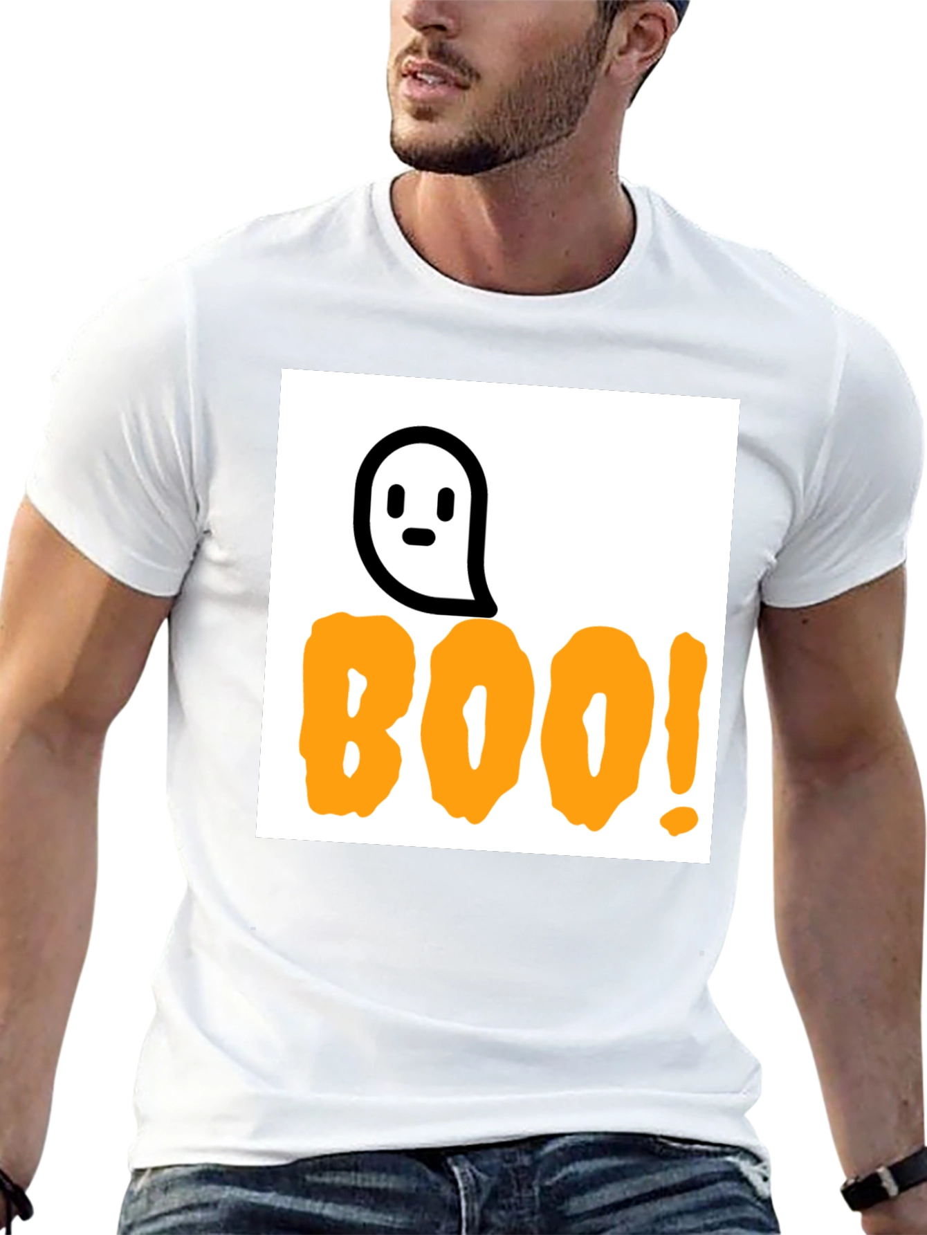 Boo! Halloween T-Shirt - Ghost Design
