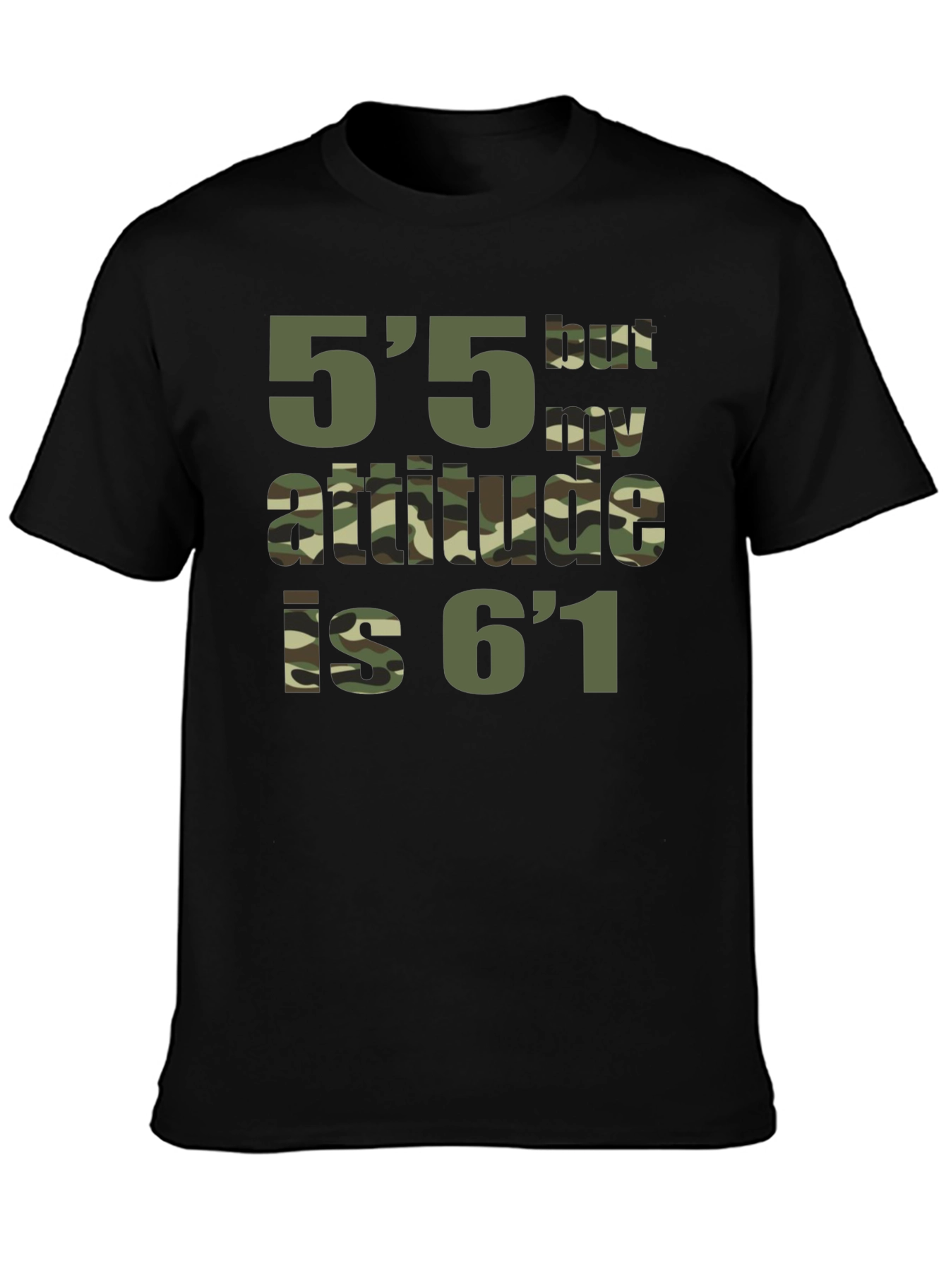 Funny Height Attitude Graphic T-Shirt