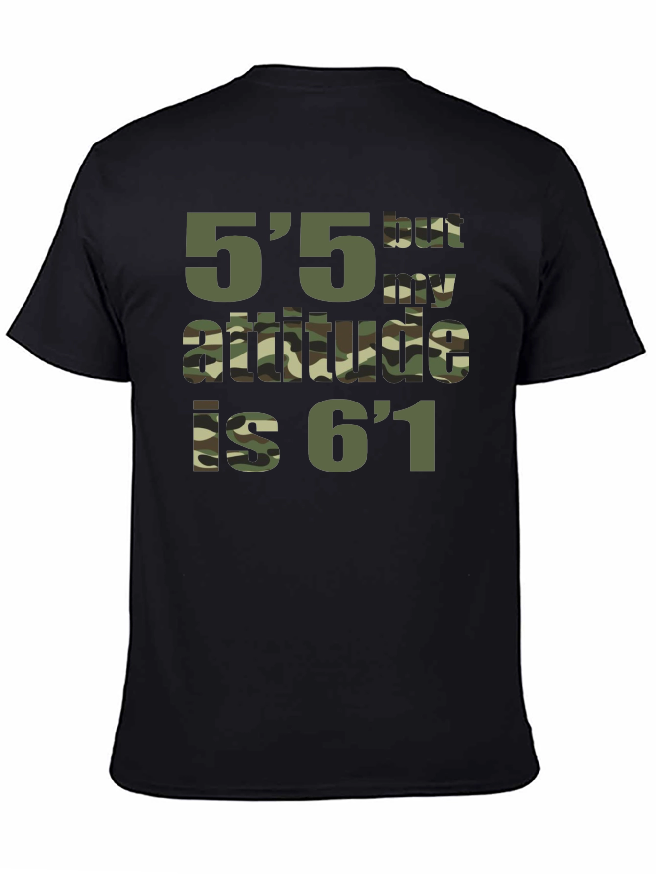 Funny Height Attitude Graphic T-Shirt