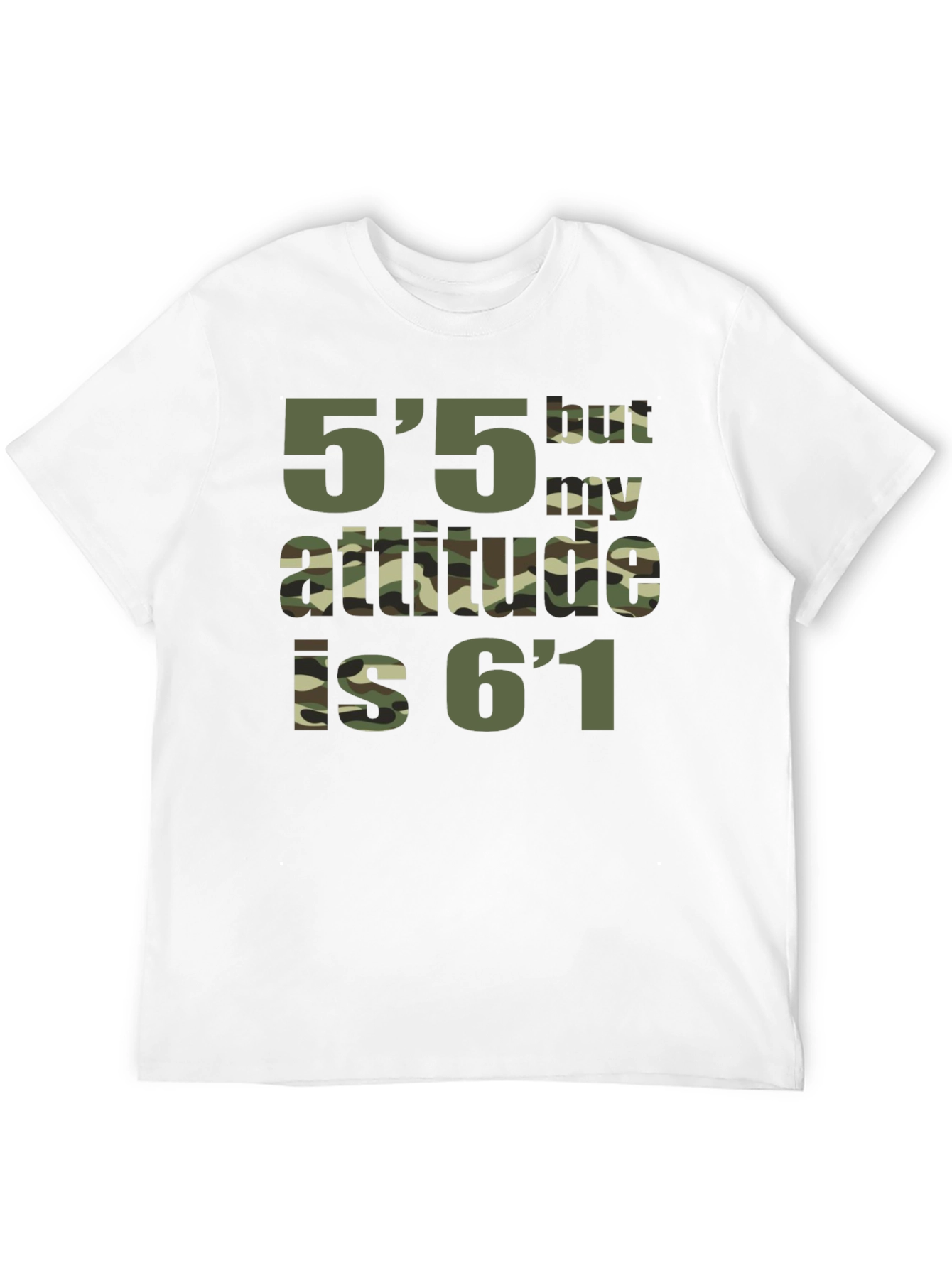 Funny Height Attitude Graphic T-Shirt