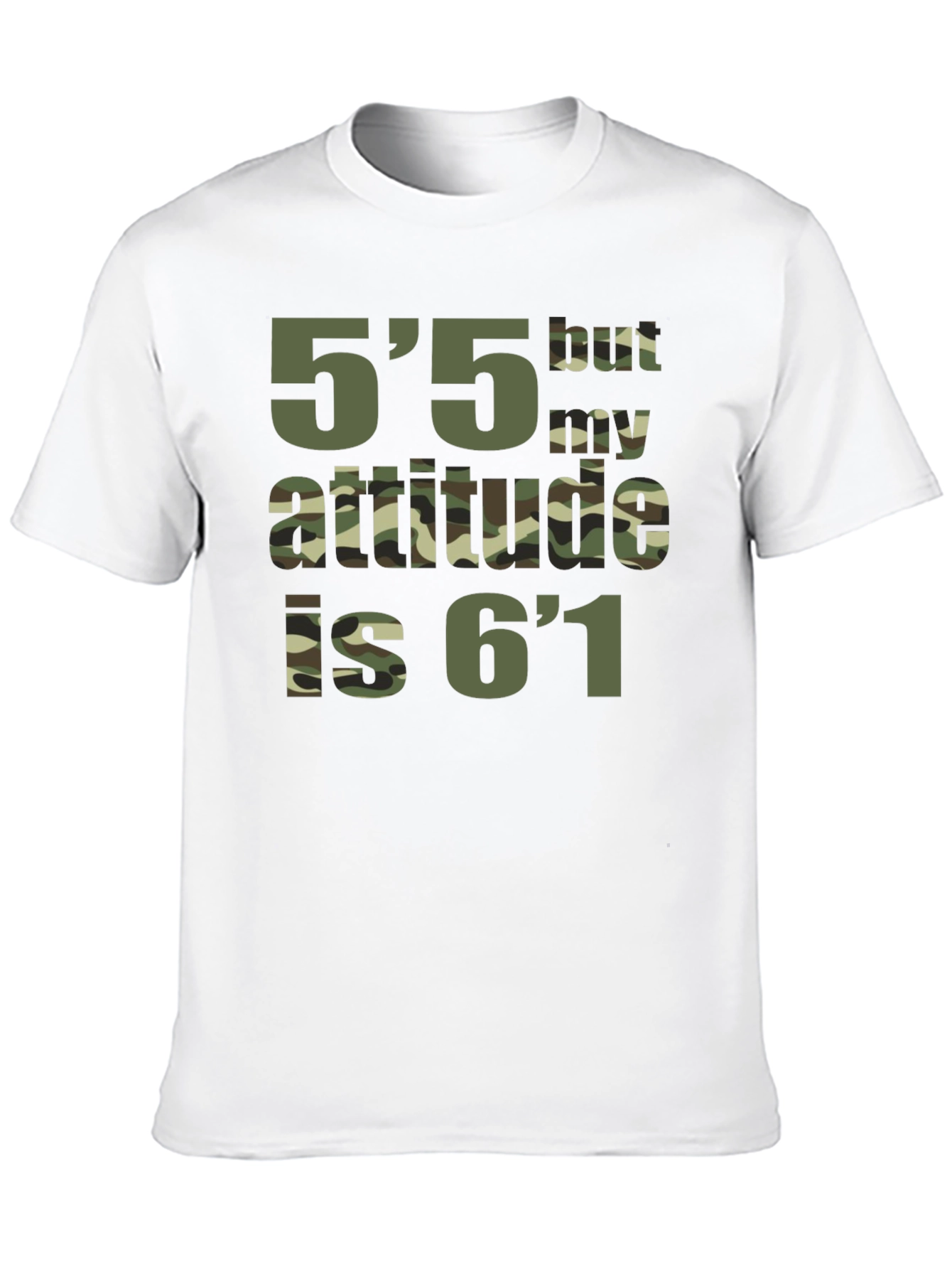 Funny Height Attitude Graphic T-Shirt