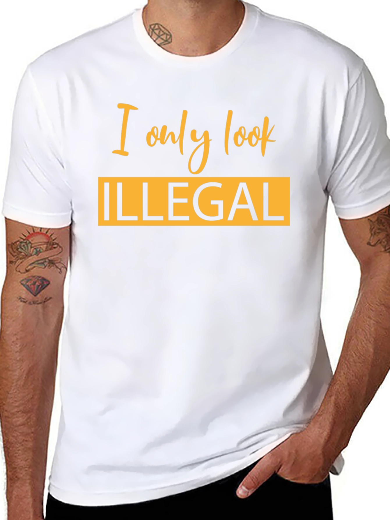 I Only Look Illegal Graphic T-Shirt