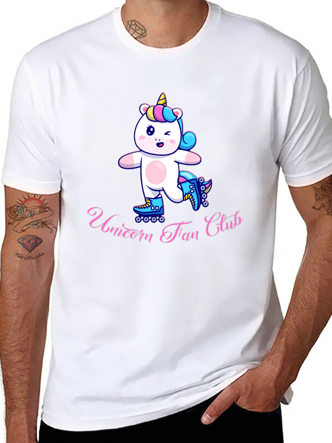 Unicorn Fan Club Black T-Shirt