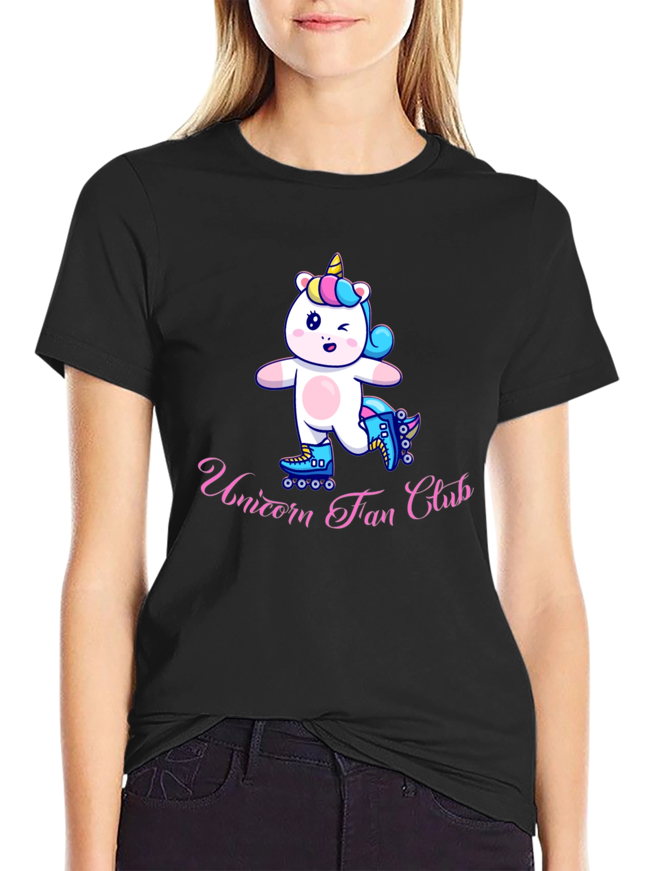 Unicorn Fan Club Black T-Shirt