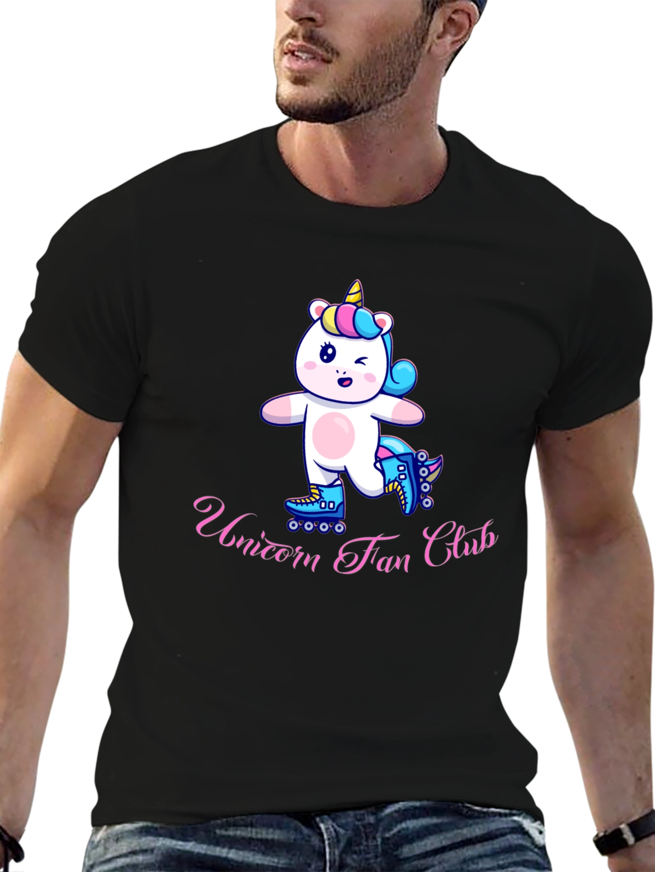 Unicorn Fan Club Black T-Shirt