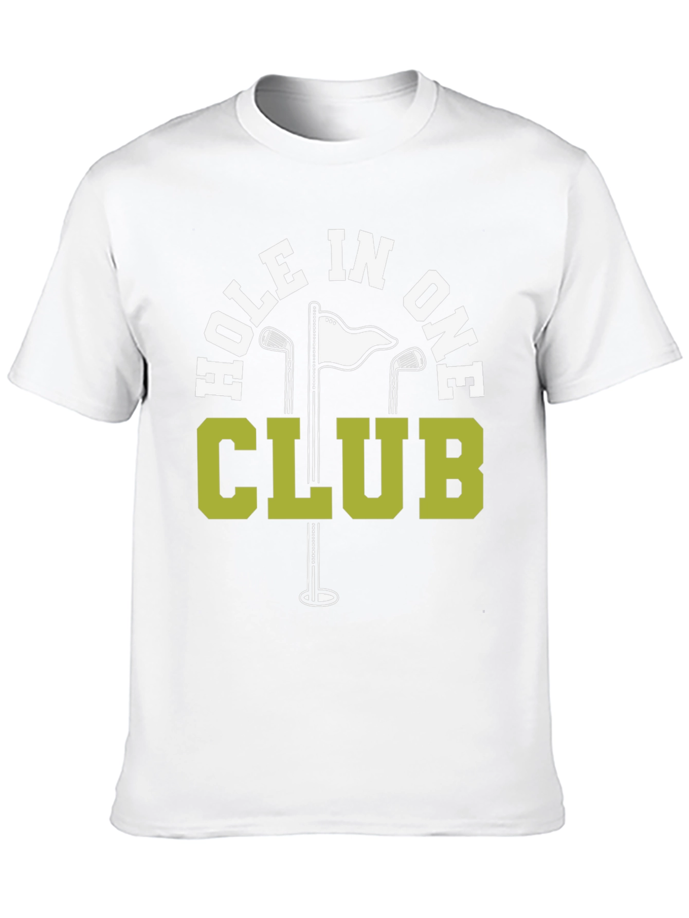 Hole In One Club Black T-Shirt Golf Tee