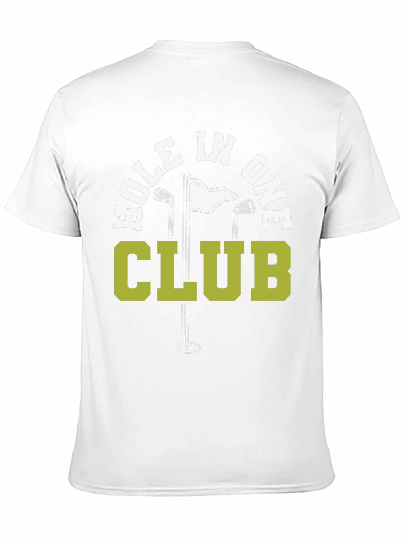 Hole In One Club Black T-Shirt Golf Tee