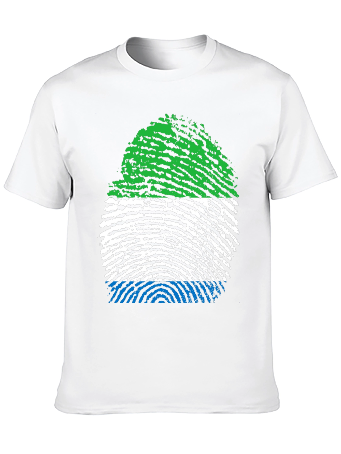 Sierra Leone Fingerprint Flag T-Shirt