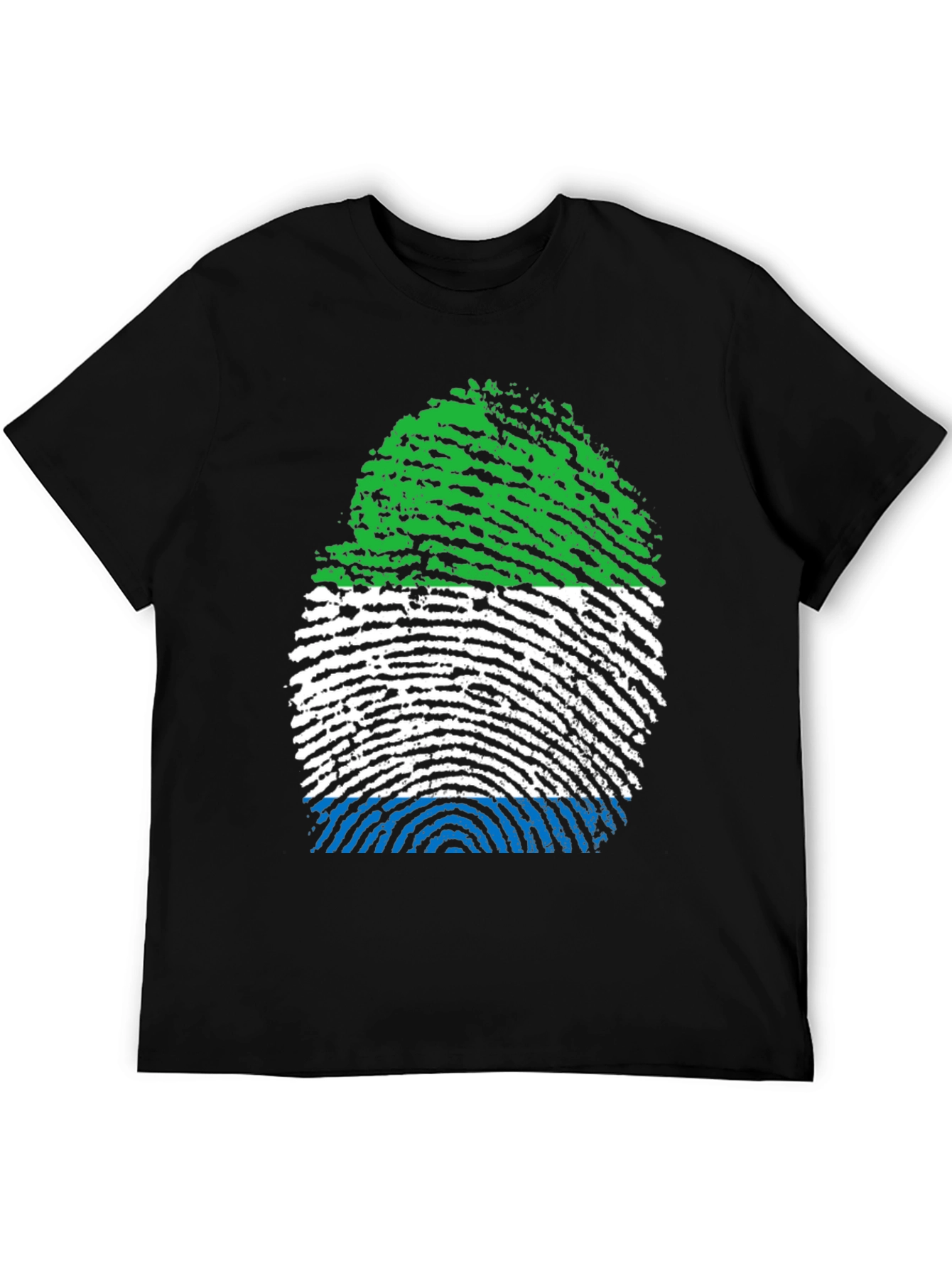 Sierra Leone Fingerprint Flag T-Shirt