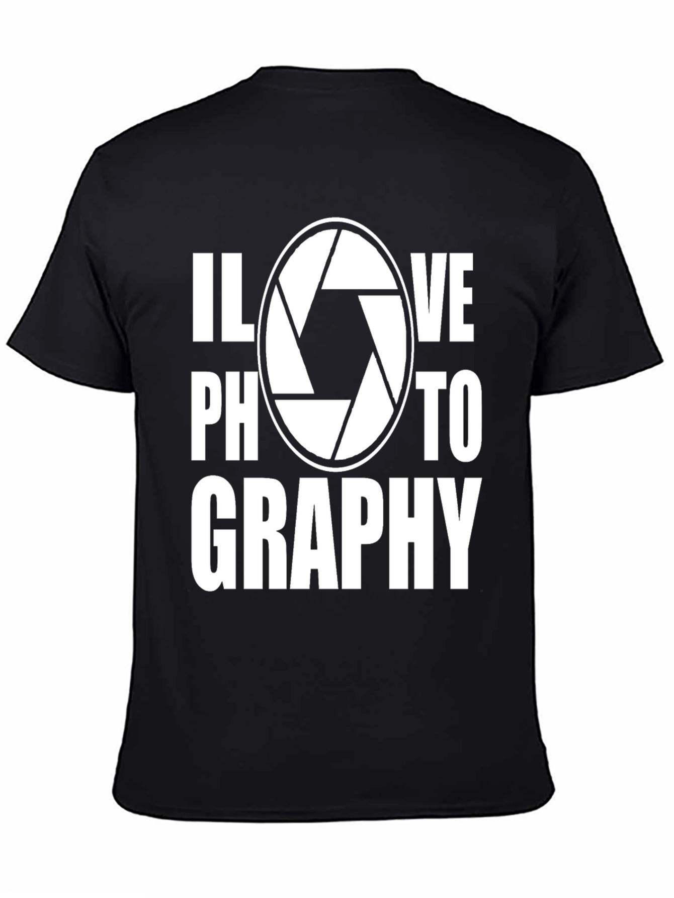 I Love Photography T-Shirt - Camera Shutter Design