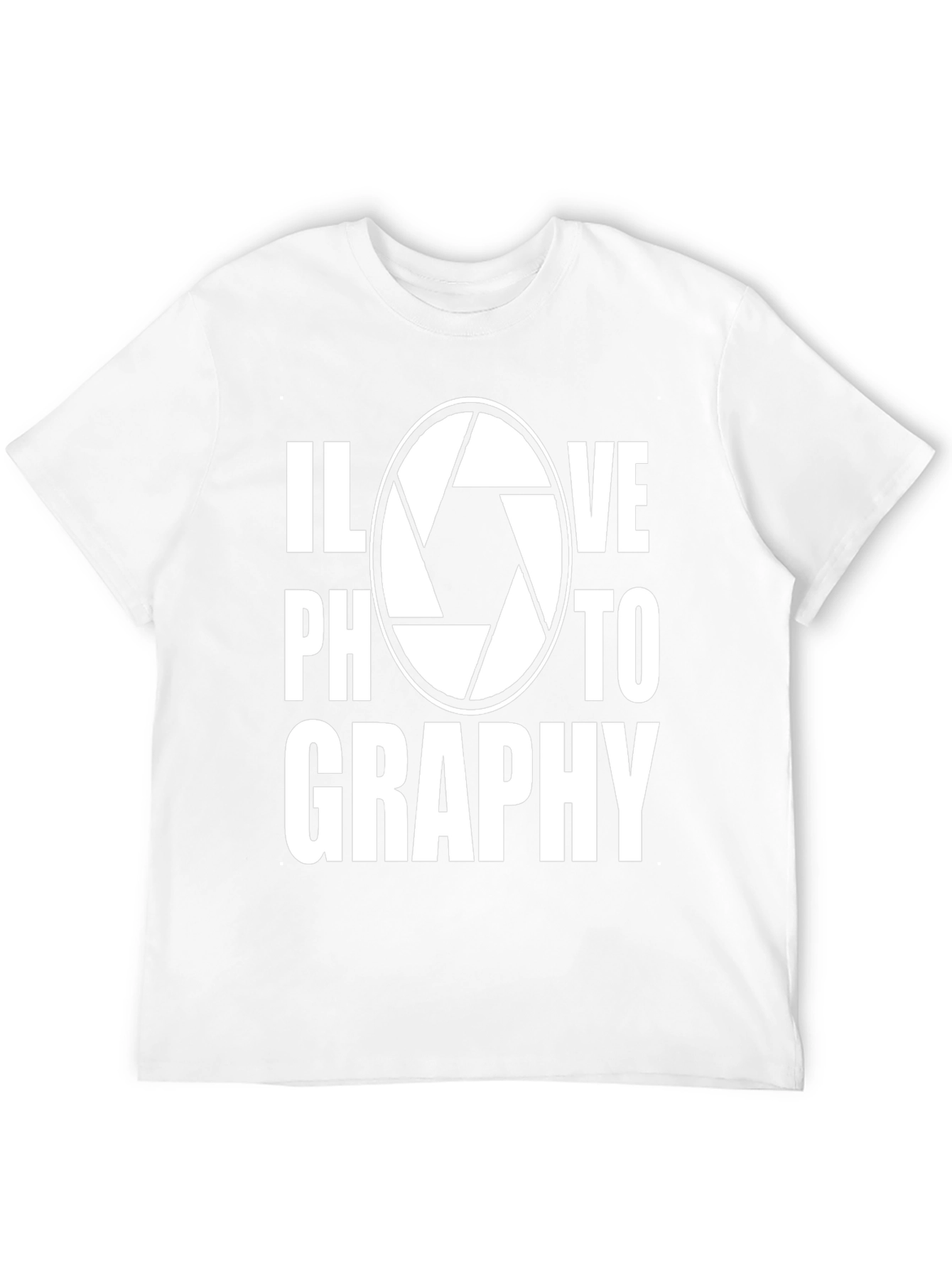 I Love Photography T-Shirt - Camera Shutter Design