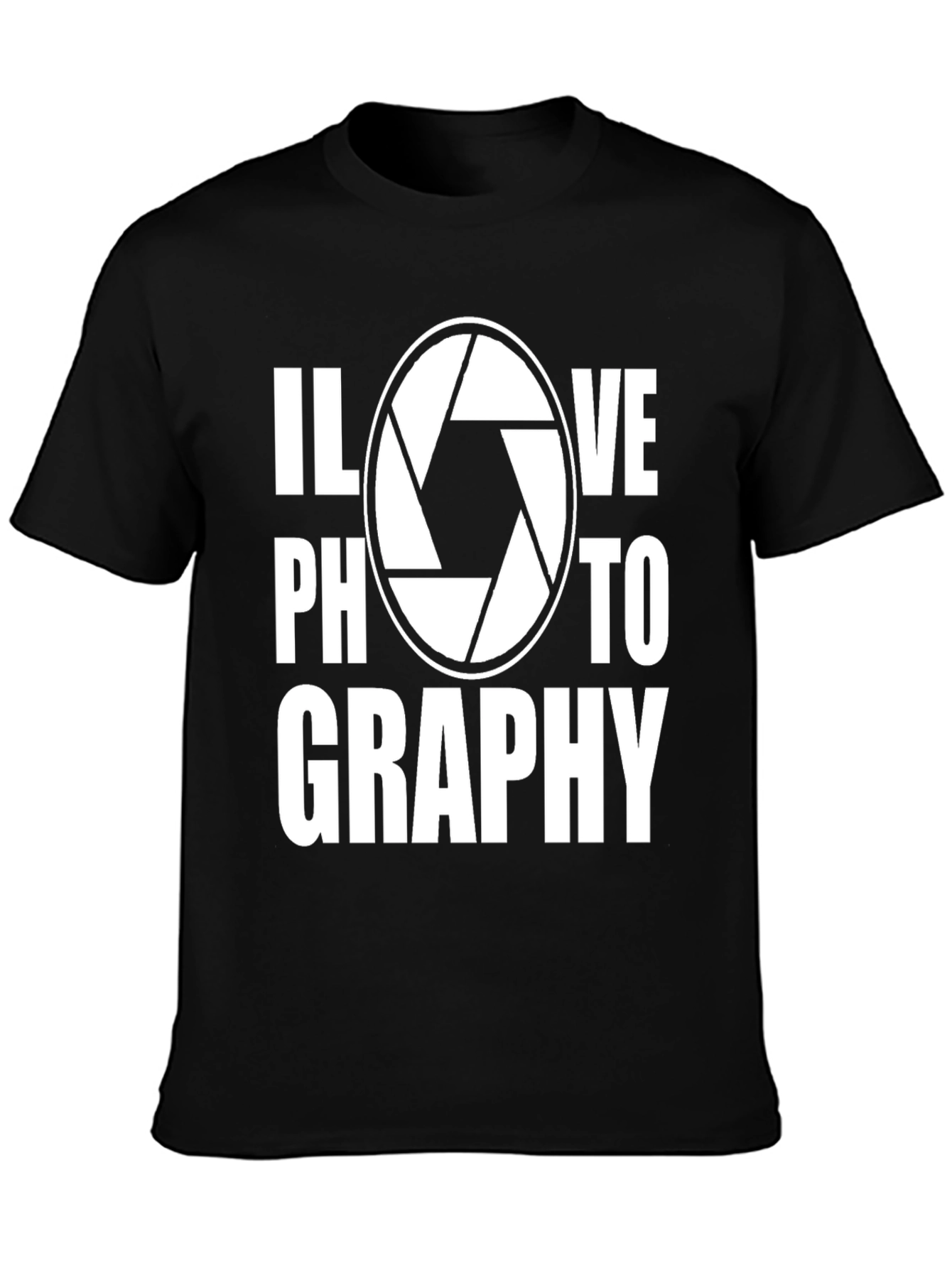 I Love Photography T-Shirt - Camera Shutter Design