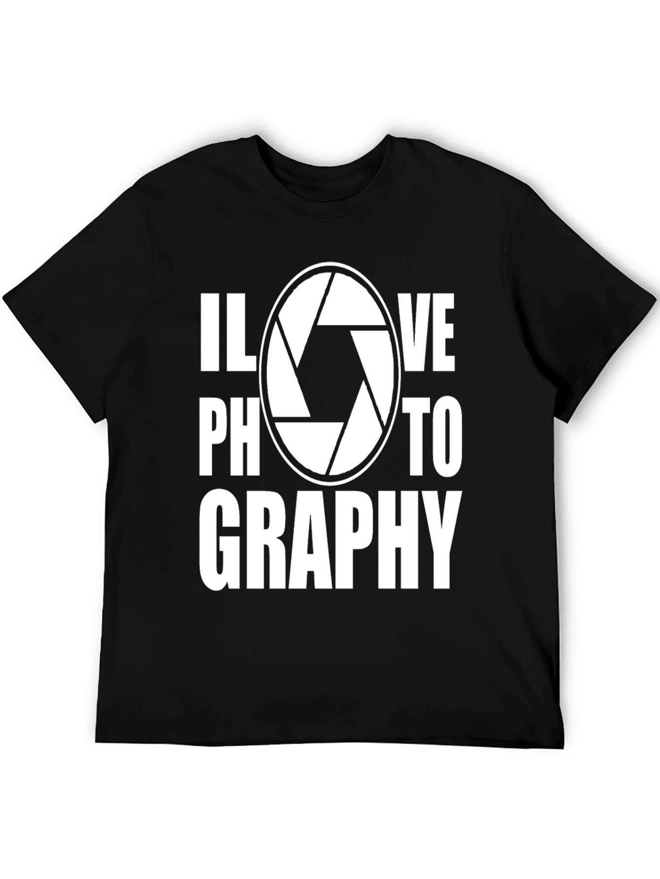 I Love Photography T-Shirt - Camera Shutter Design