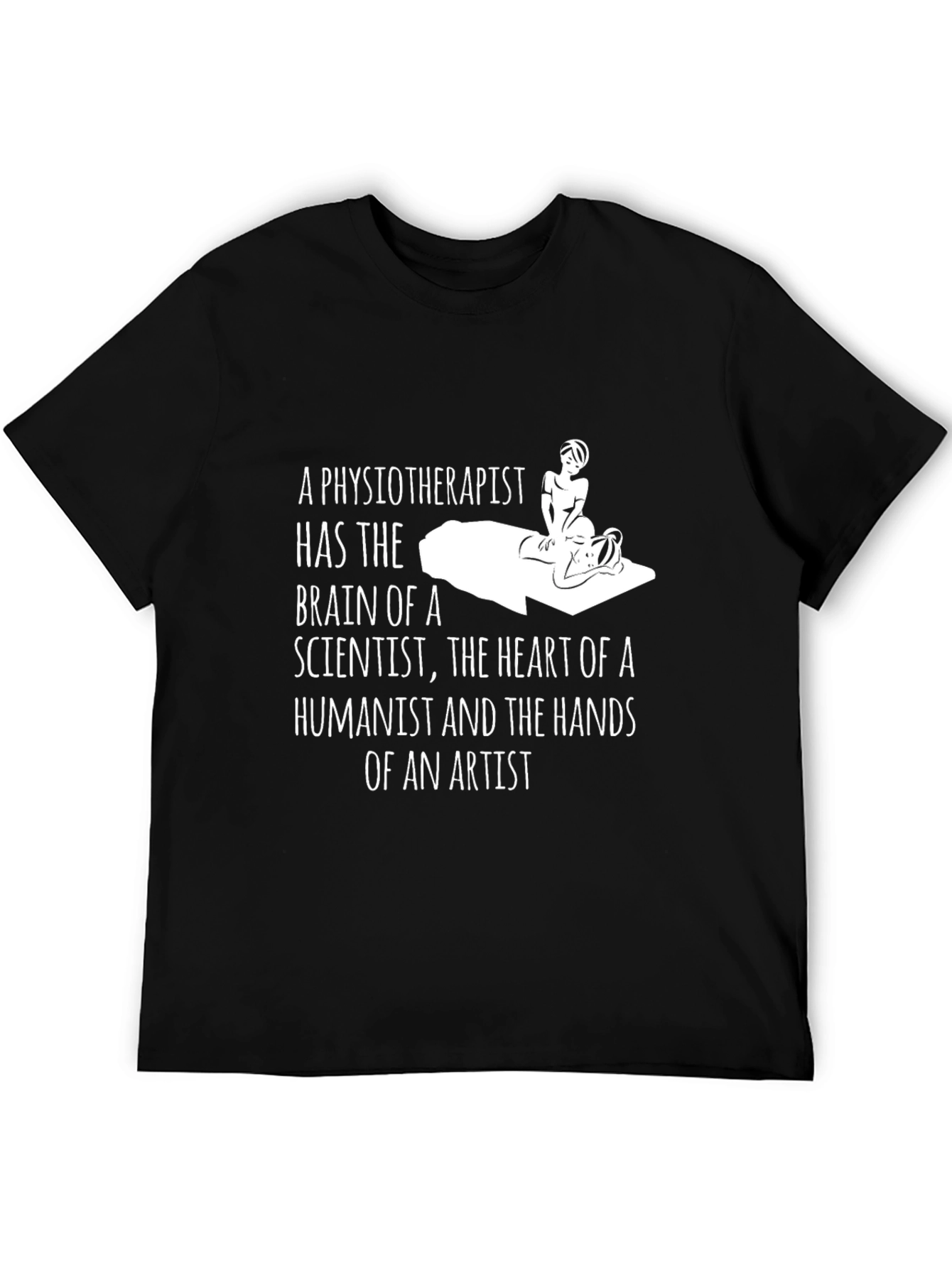 Physiotherapist Brain Heart Hands Artist T-Shirt