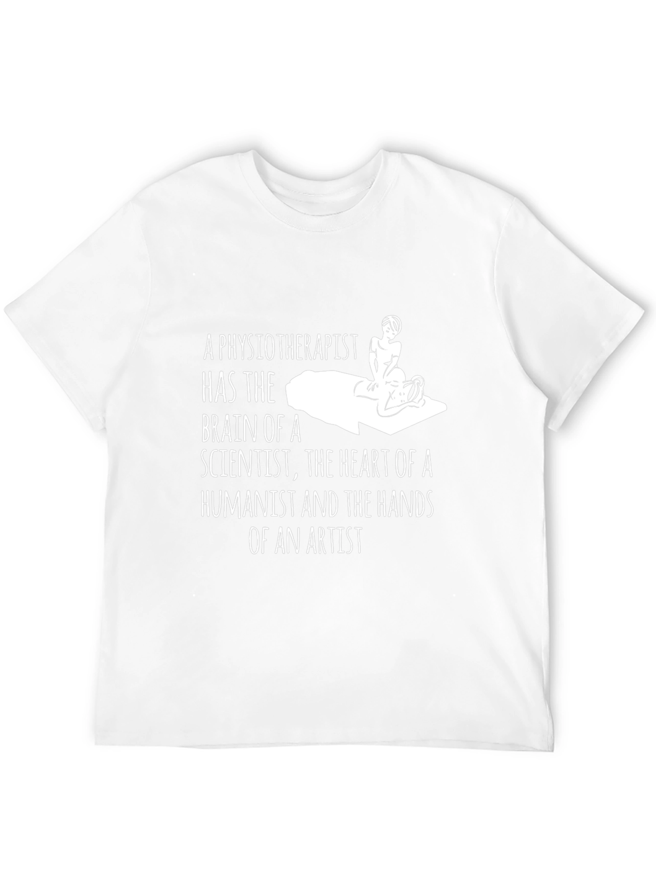 Physiotherapist Brain Heart Hands Artist T-Shirt