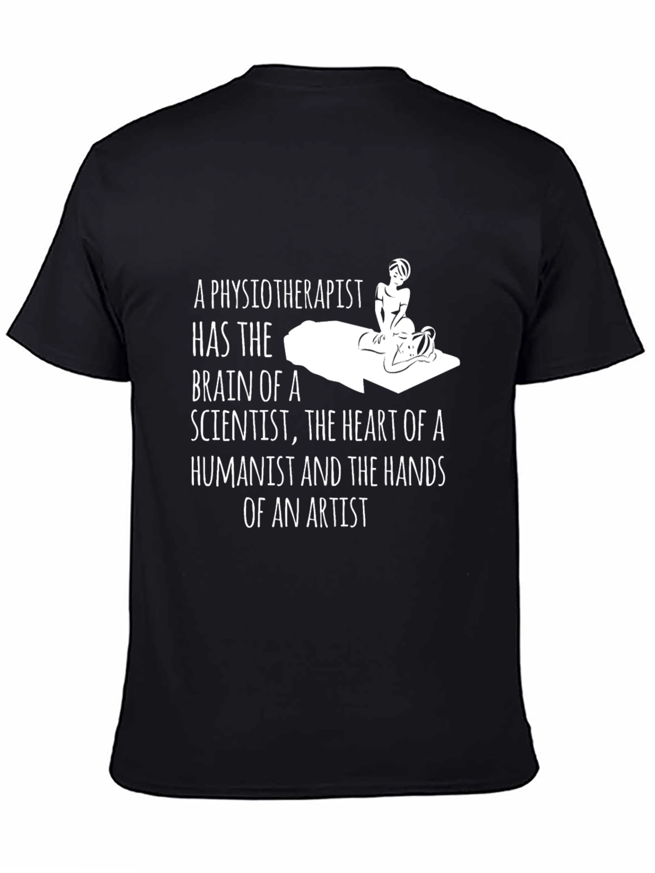 Physiotherapist Brain Heart Hands Artist T-Shirt