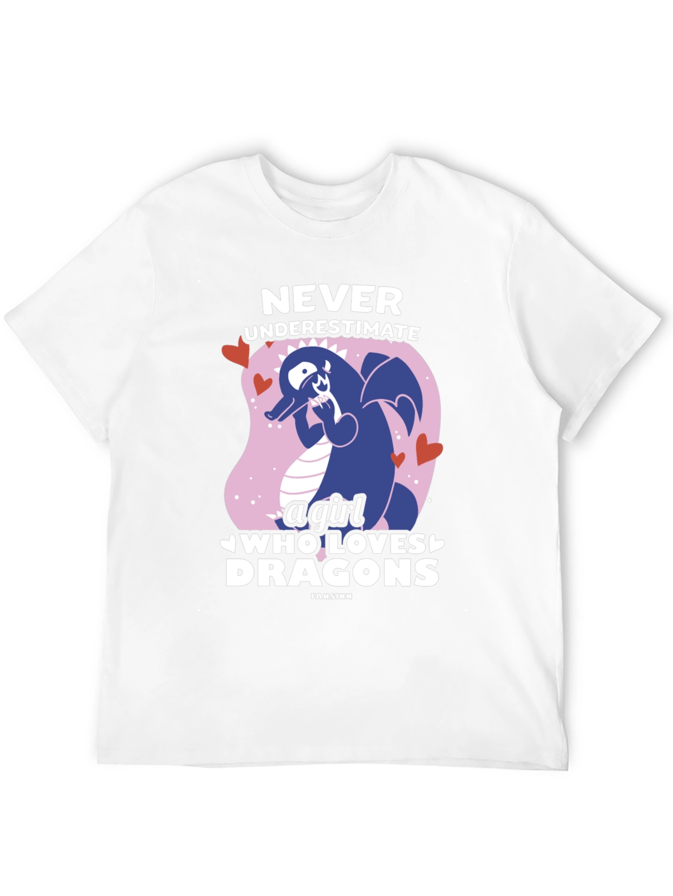 Never Underestimate a Girl Who Loves Dragons T-Shirt
