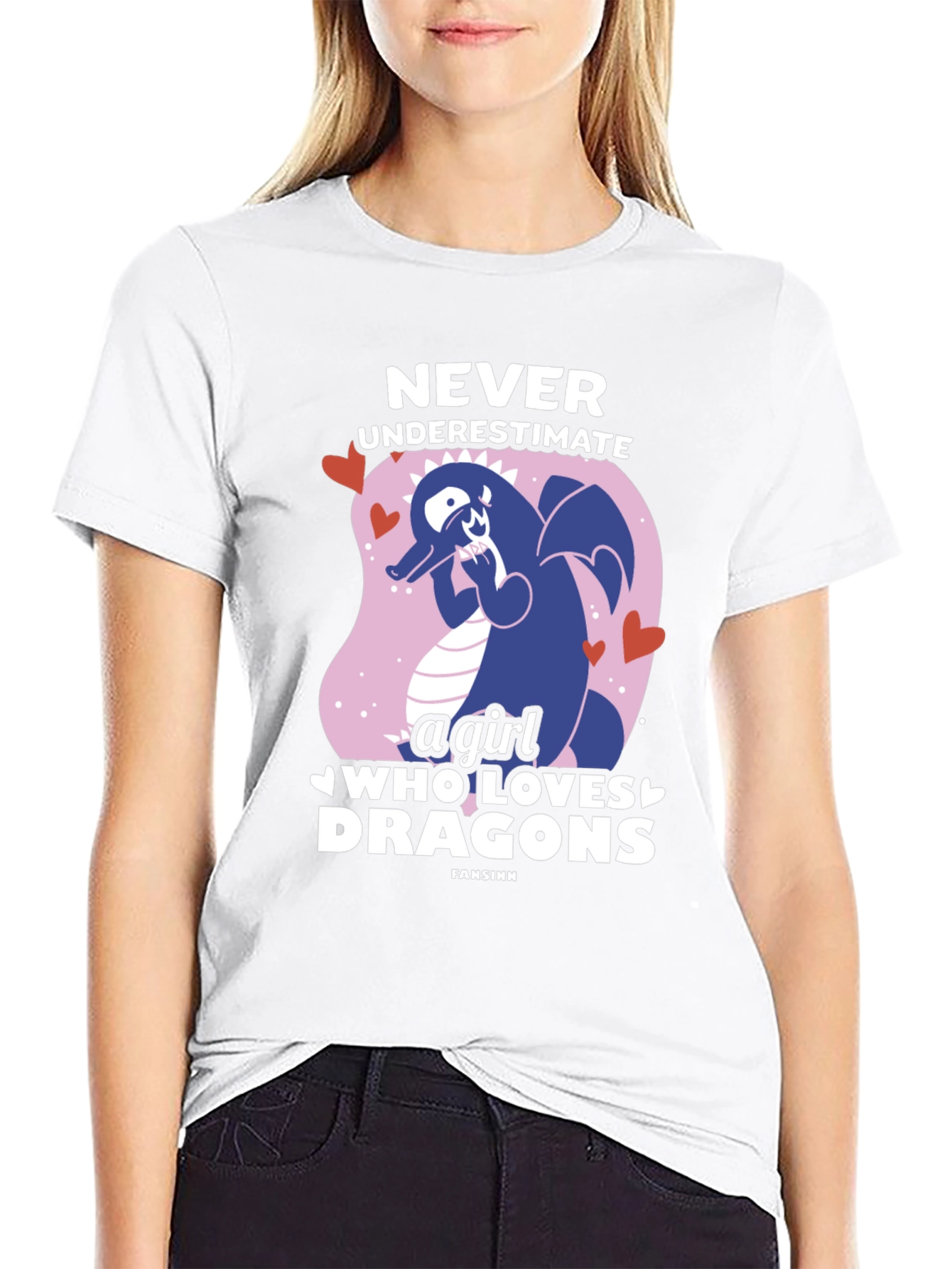 Never Underestimate a Girl Who Loves Dragons T-Shirt