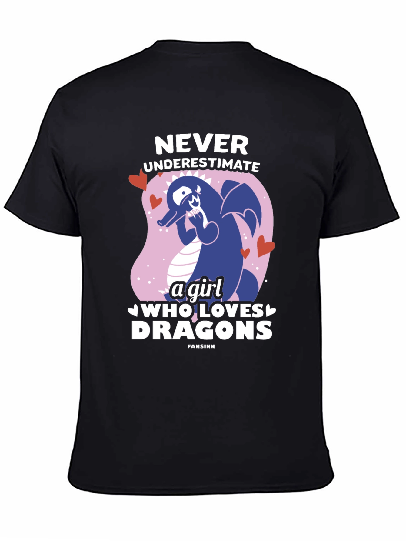 Never Underestimate a Girl Who Loves Dragons T-Shirt