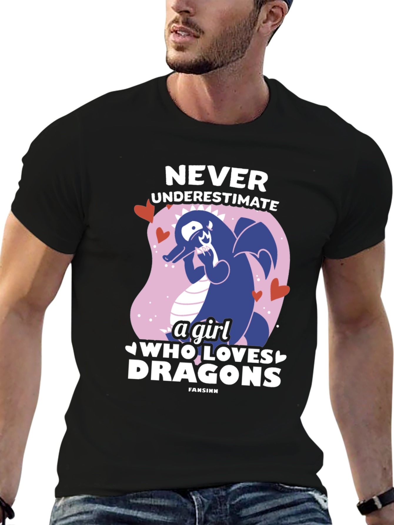 Never Underestimate a Girl Who Loves Dragons T-Shirt