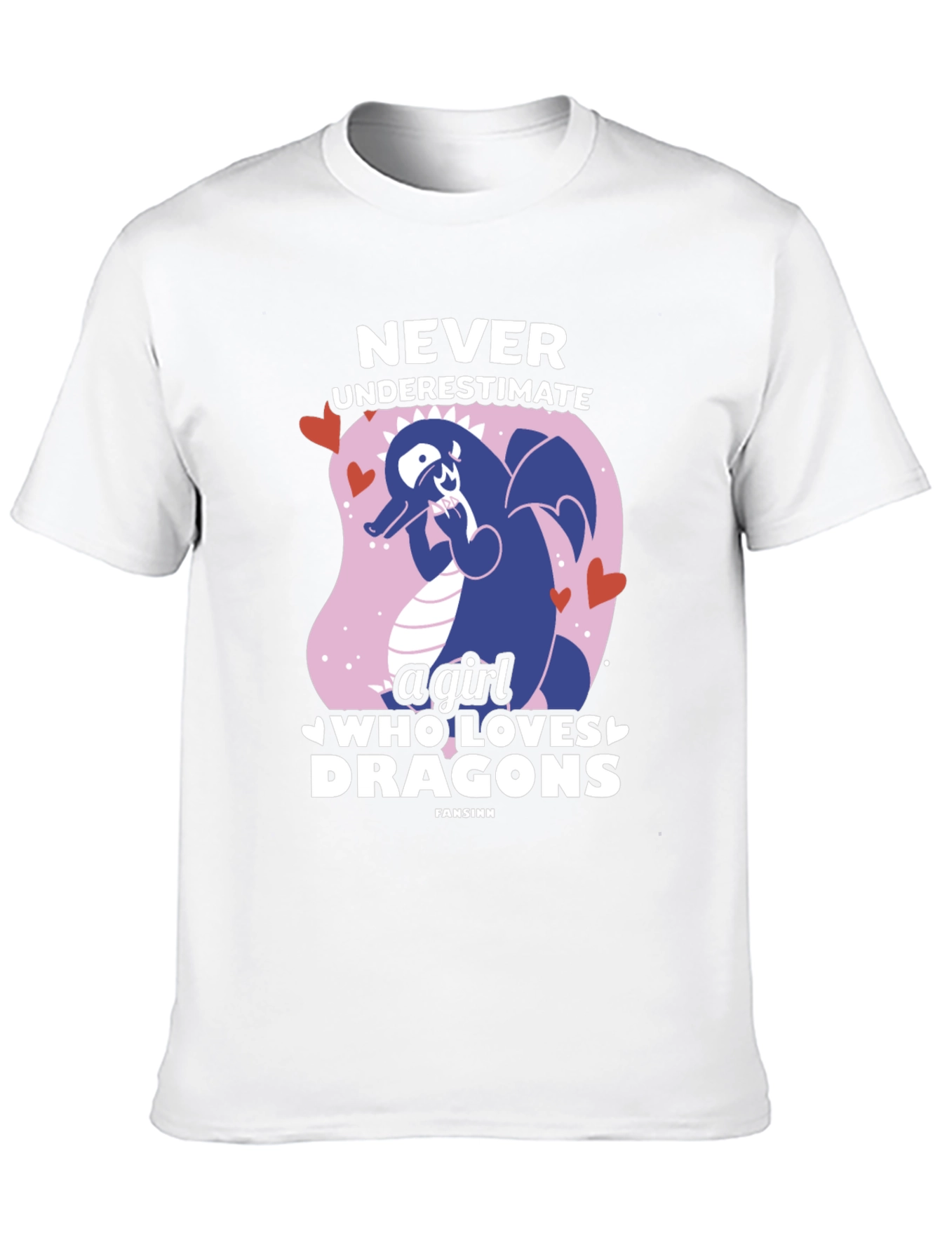 Never Underestimate a Girl Who Loves Dragons T-Shirt