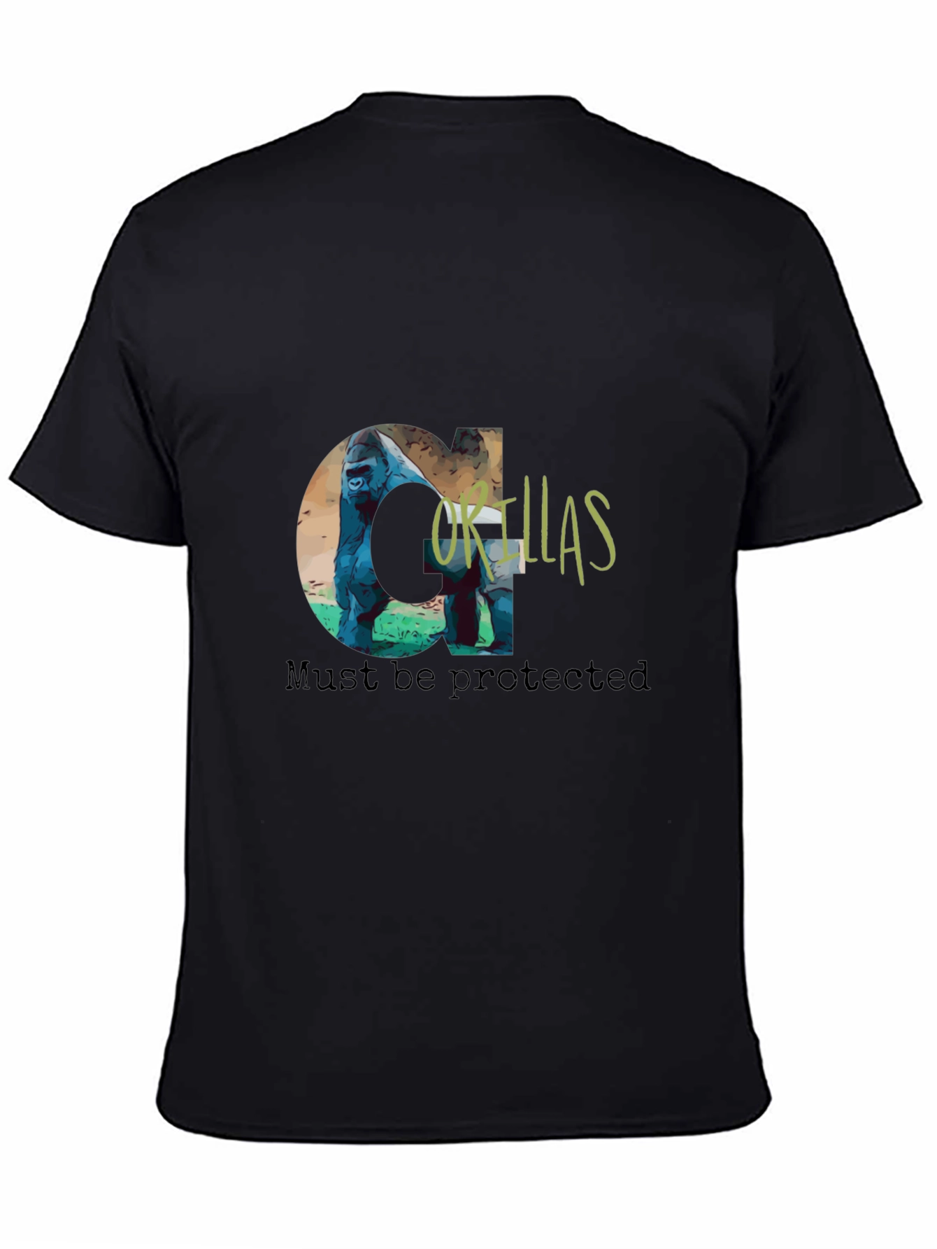 Gorillas Must Be Protected Graphic Tee