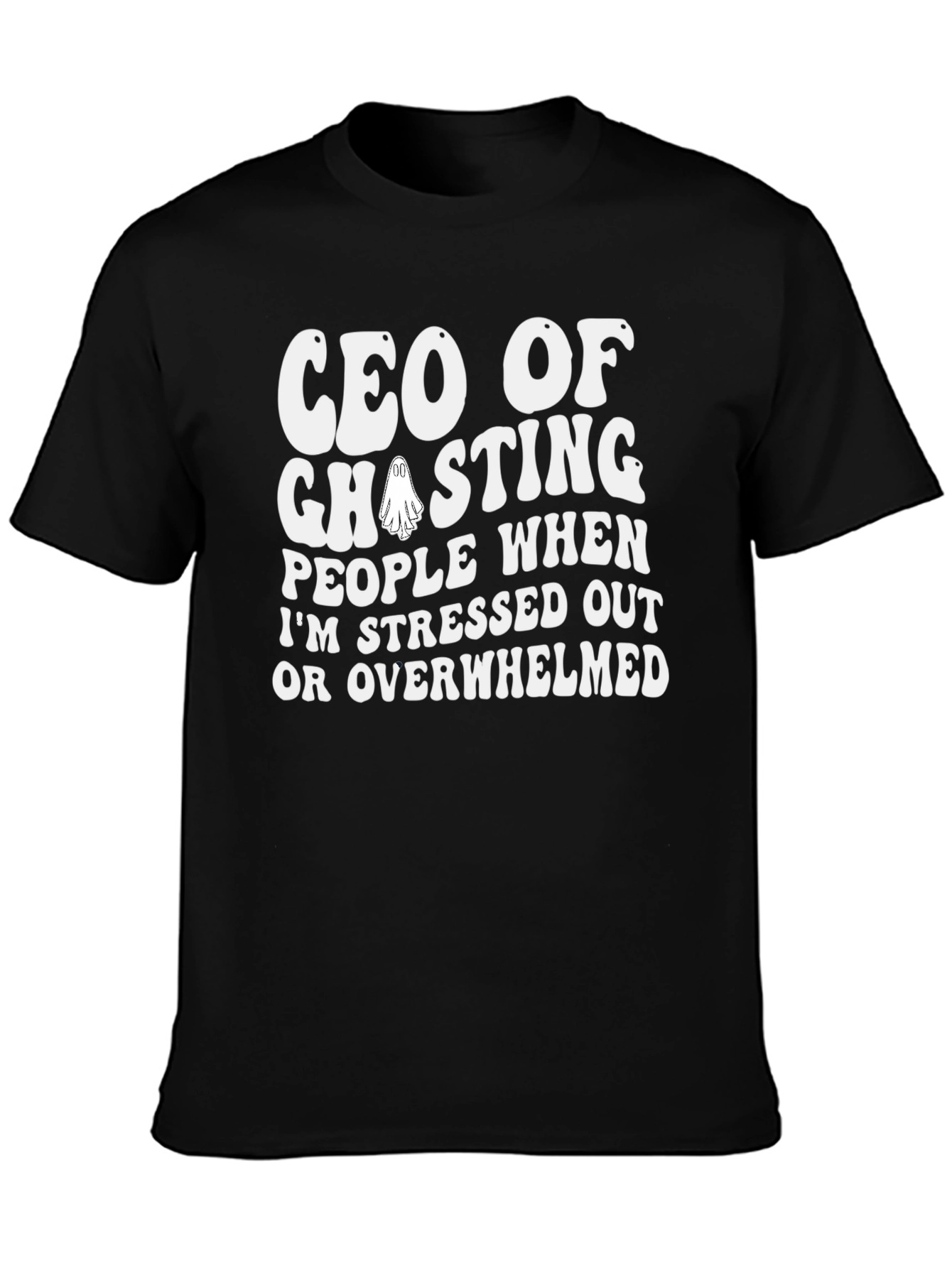 CEO of Ghosting T-Shirt Funny Introvert Tee