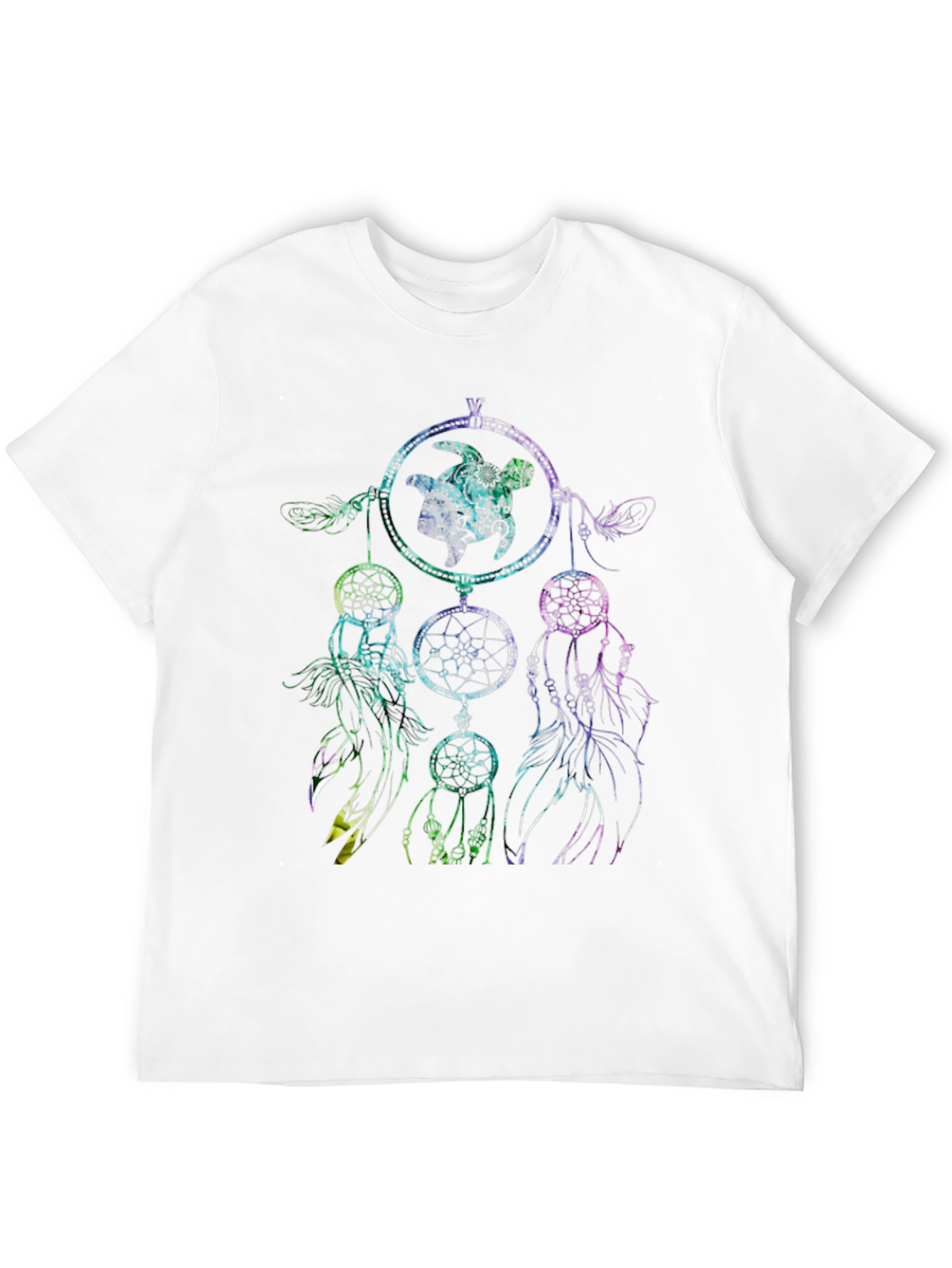 Dreamcatcher Turtle Graphic Tee - Black