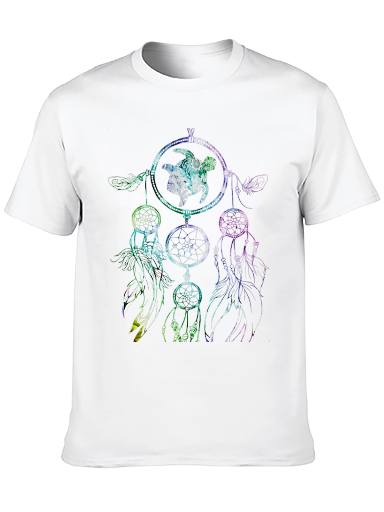 Dreamcatcher Turtle Graphic Tee - Black