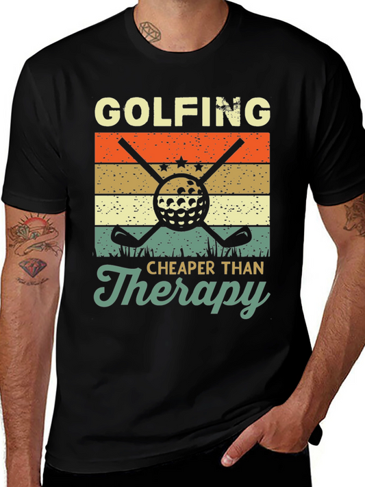 Golfing Cheaper Than Therapy T-Shirt