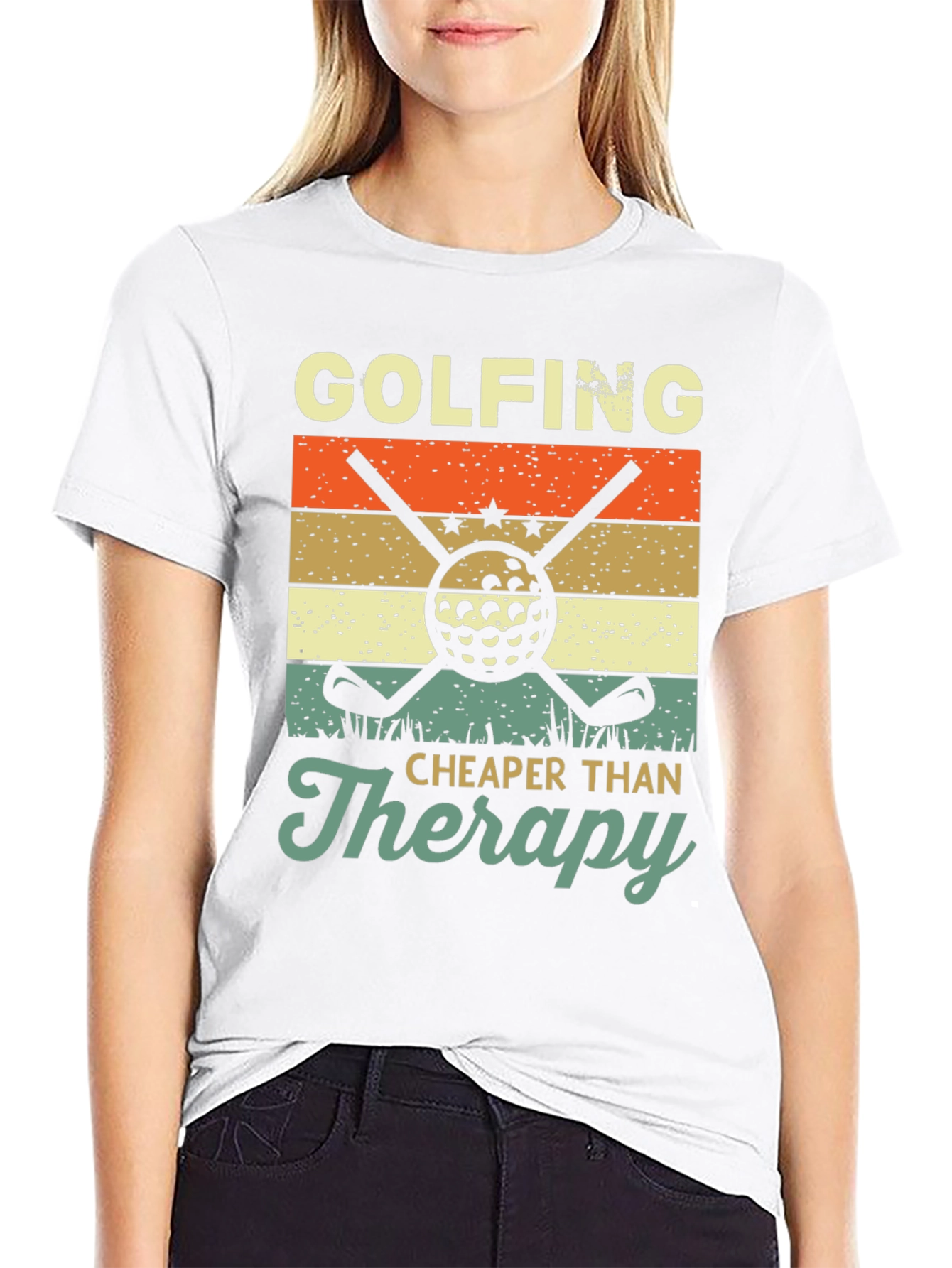 Golfing Cheaper Than Therapy T-Shirt