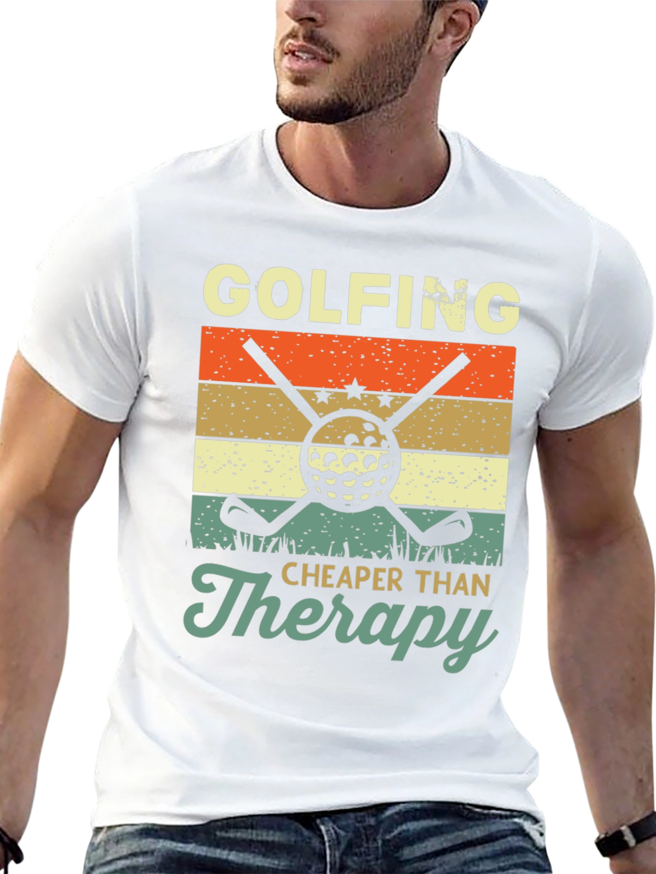 Golfing Cheaper Than Therapy T-Shirt