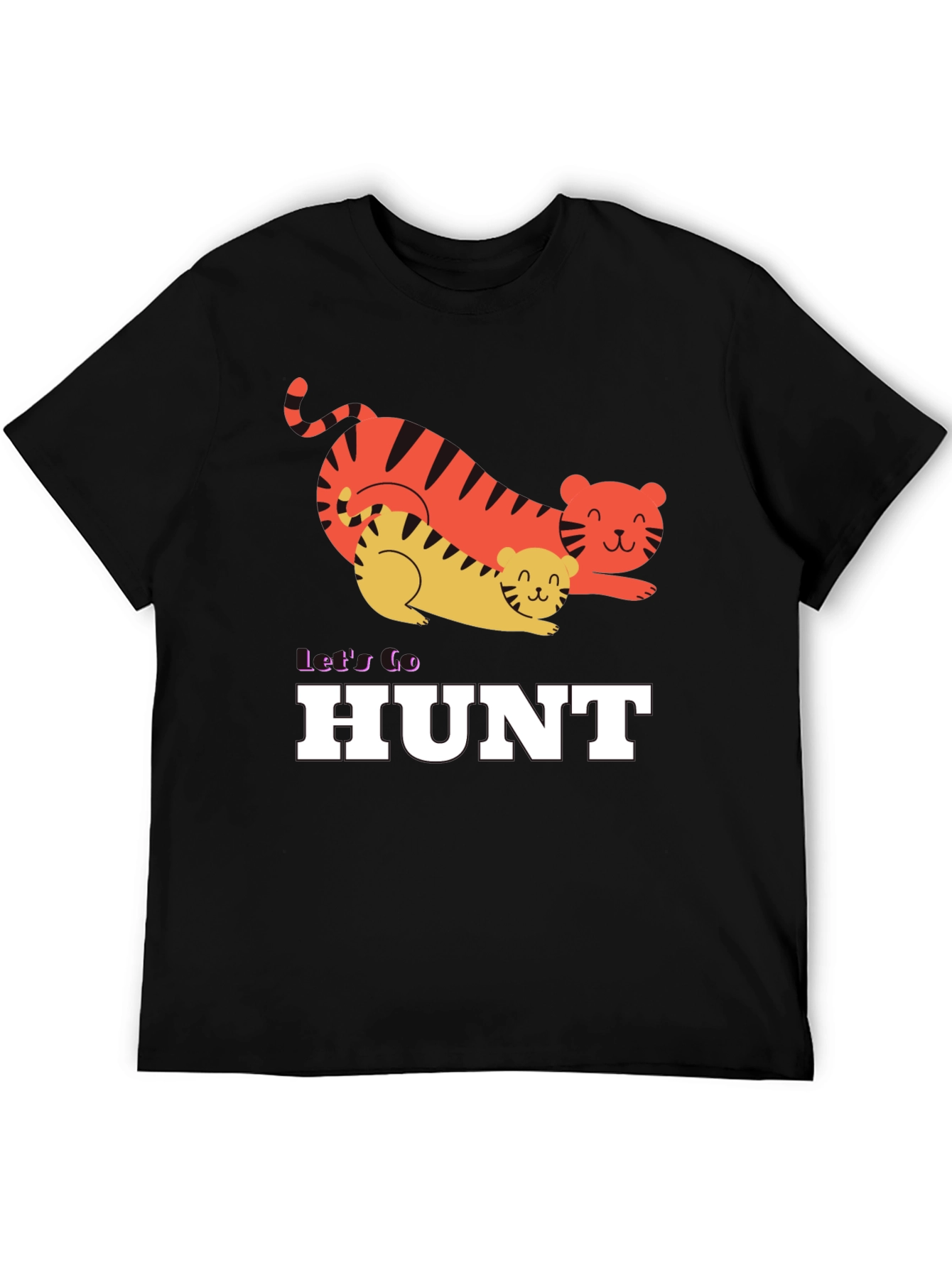 Lets Go Hunt Tiger Graphic Tee