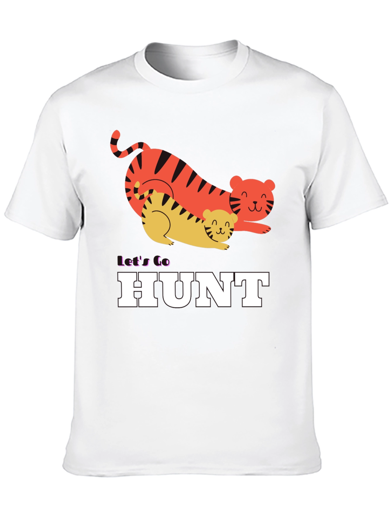 Lets Go Hunt Tiger Graphic Tee