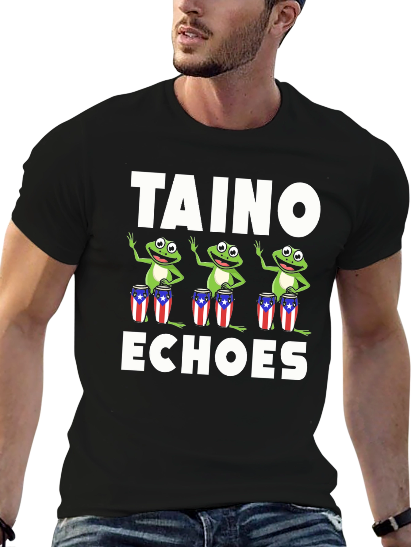 Taino Echoes Puerto Rico Frog T-Shirt