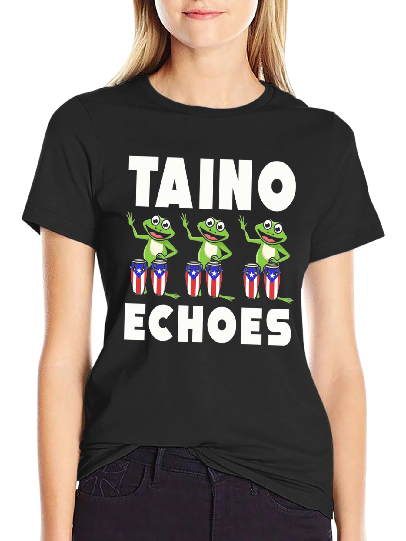 Taino Echoes Puerto Rico Frog T-Shirt