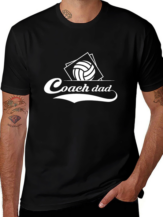 Coach Dad Volleyball T-Shirt - Sports Fan Apparel