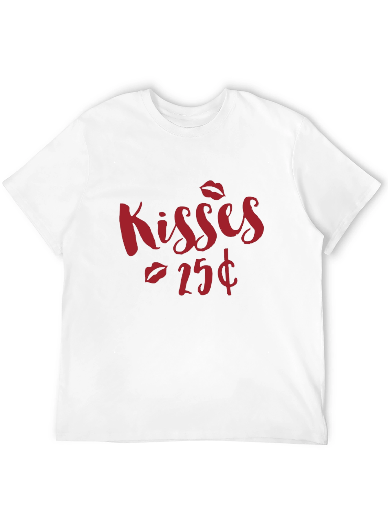 Kisses 25¢ Black Graphic Tee Shirt