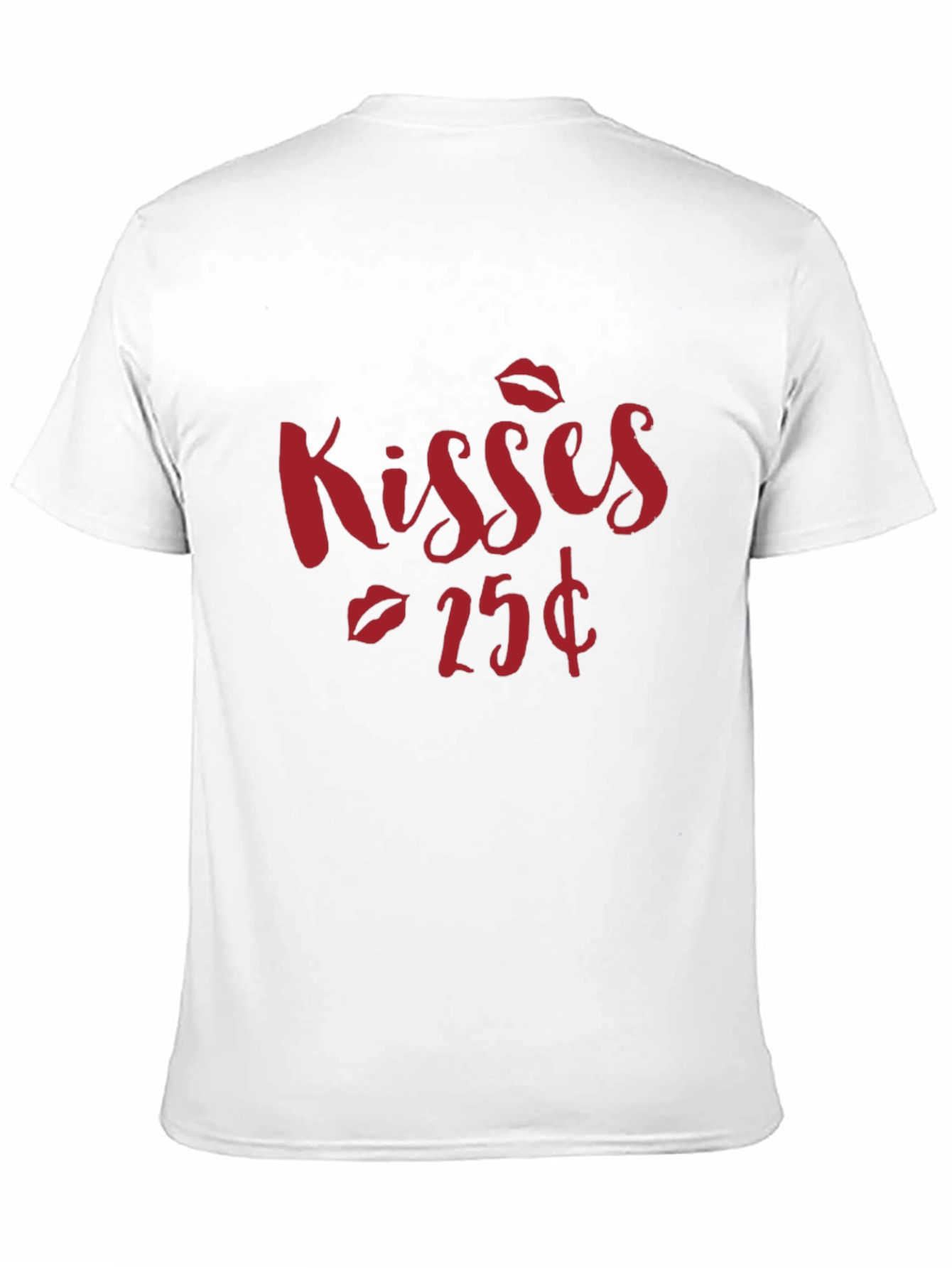 Kisses 25¢ Black Graphic Tee Shirt