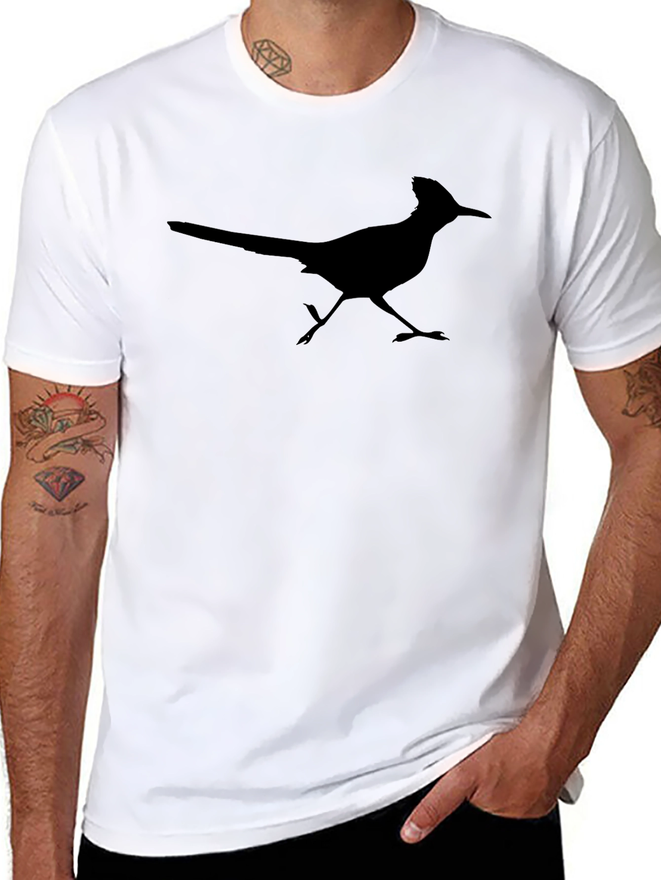Roadrunner Silhouette T-Shirt - Black