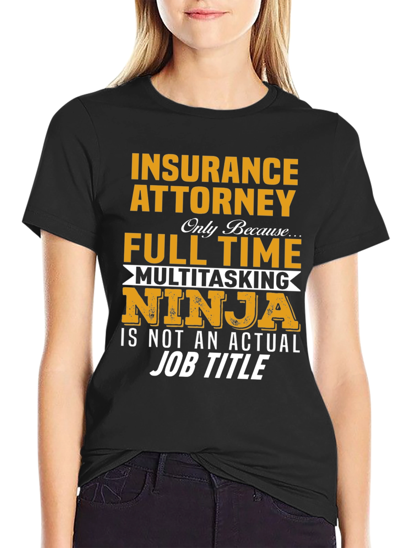 Insurance Attorney Multitasking Ninja Graphic T-Shirt