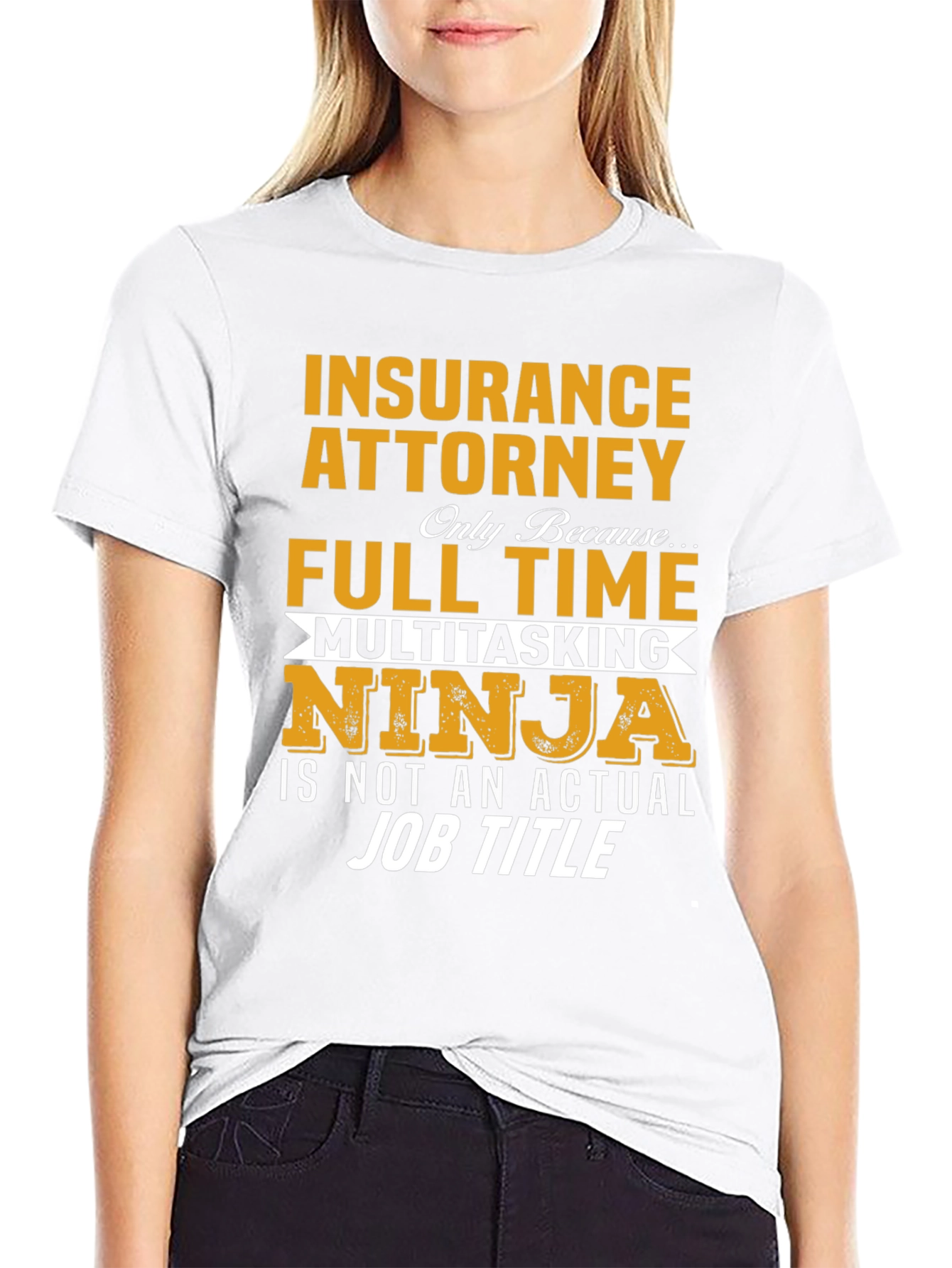 Insurance Attorney Multitasking Ninja Graphic T-Shirt