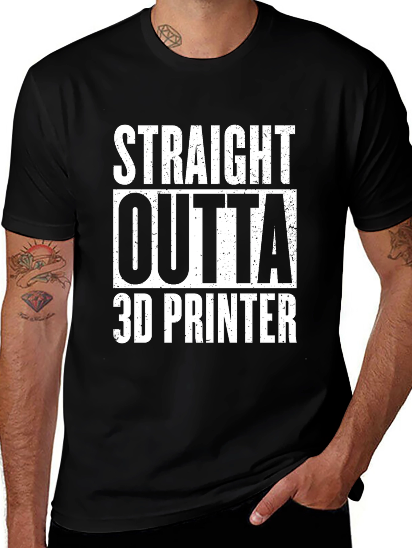 Straight Outta 3D Printer Graphic Tee